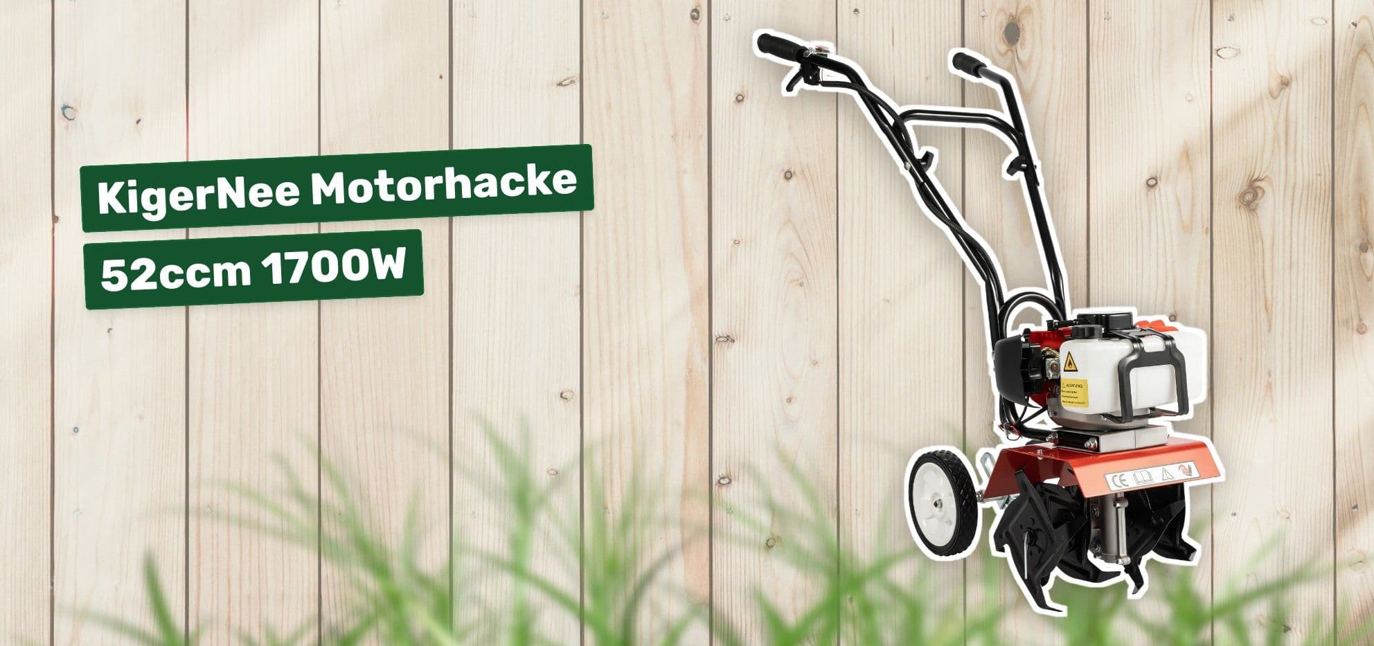 KigerNee Motorhacke 52ccm 1700W