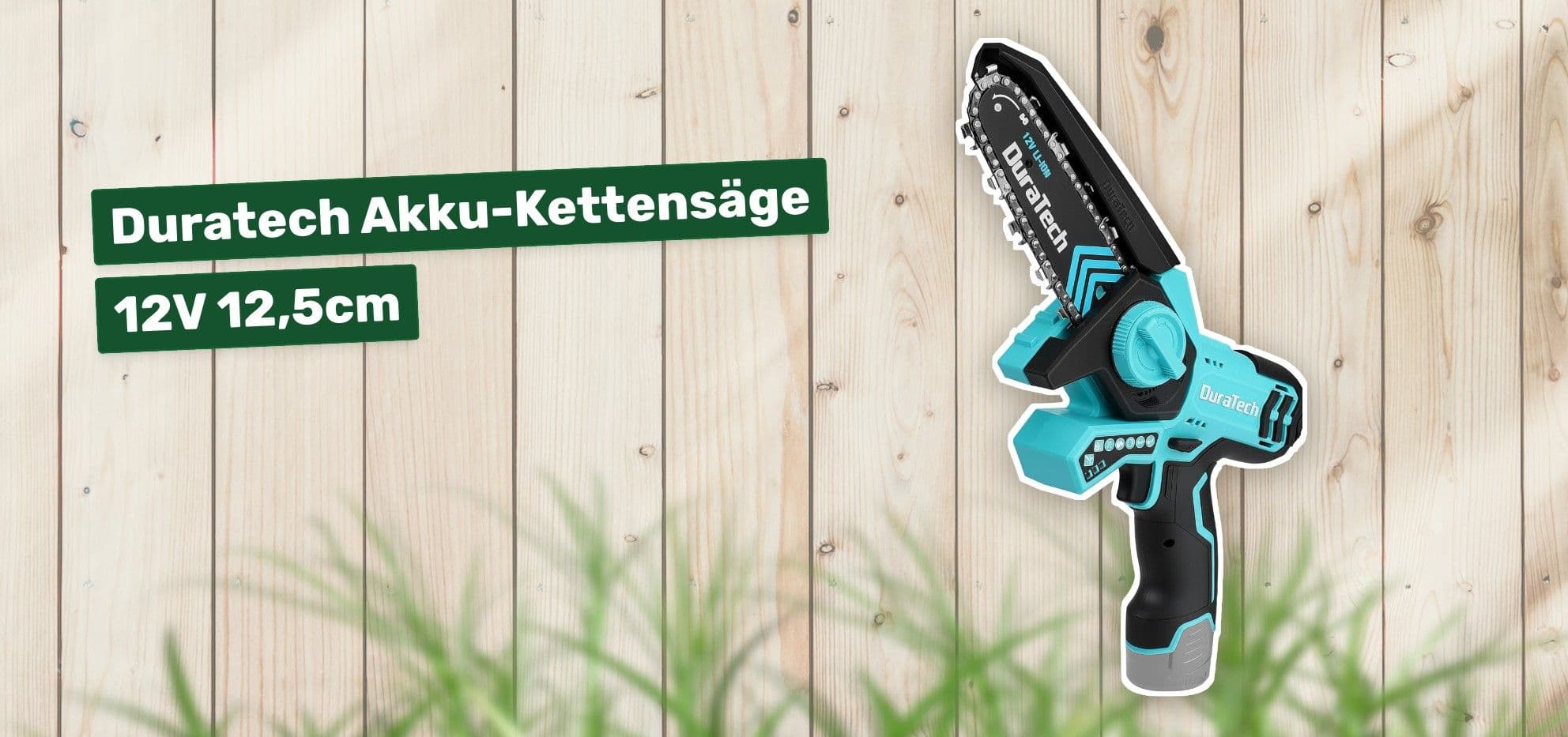 Duratech Akku-Kettensäge 12V 12,5cm