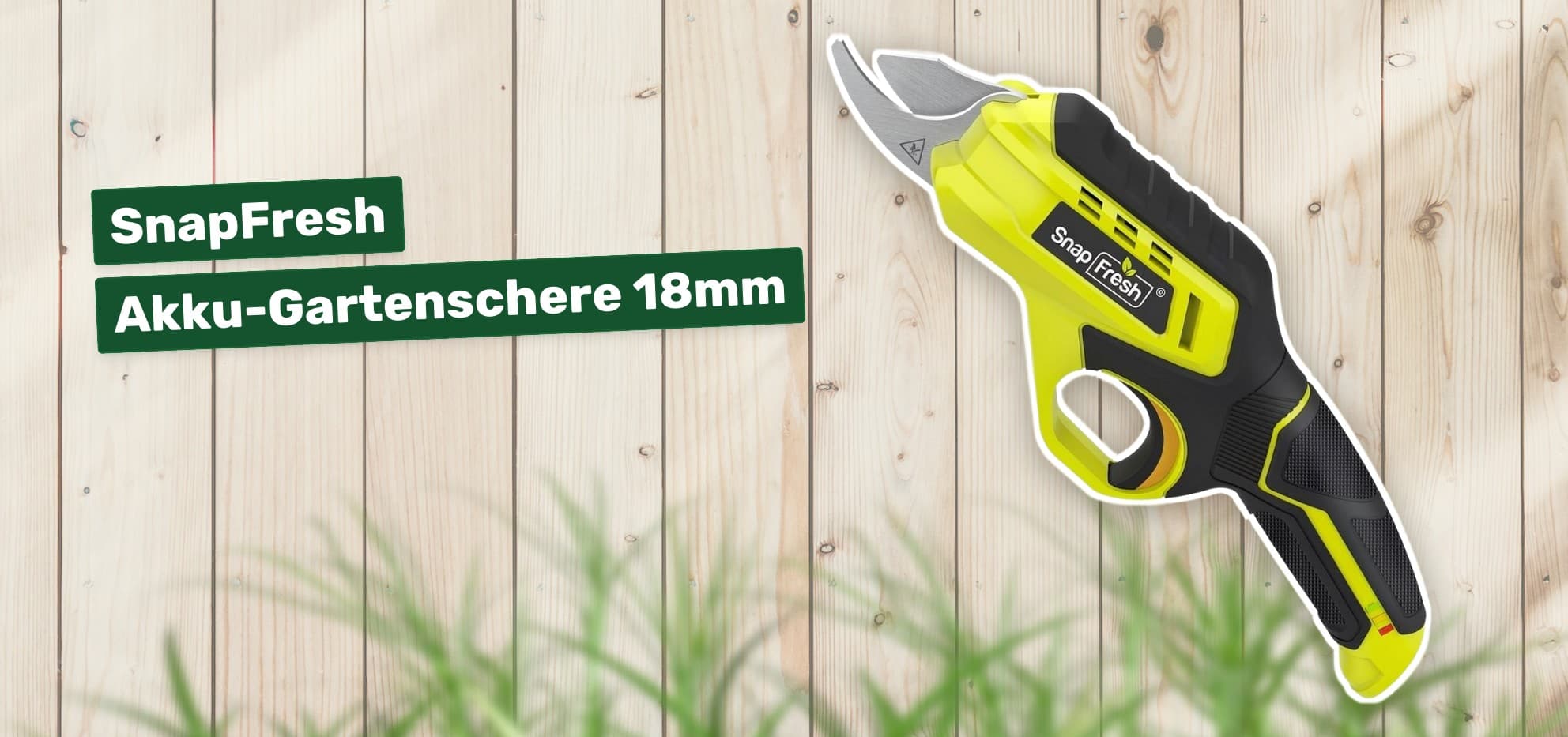 SnapFresh Akku-Gartenschere 18mm