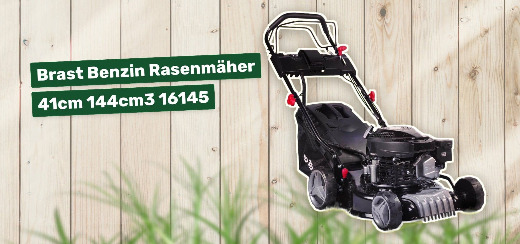 Brast Benzin Rasenmäher 41cm 144cm3 16145