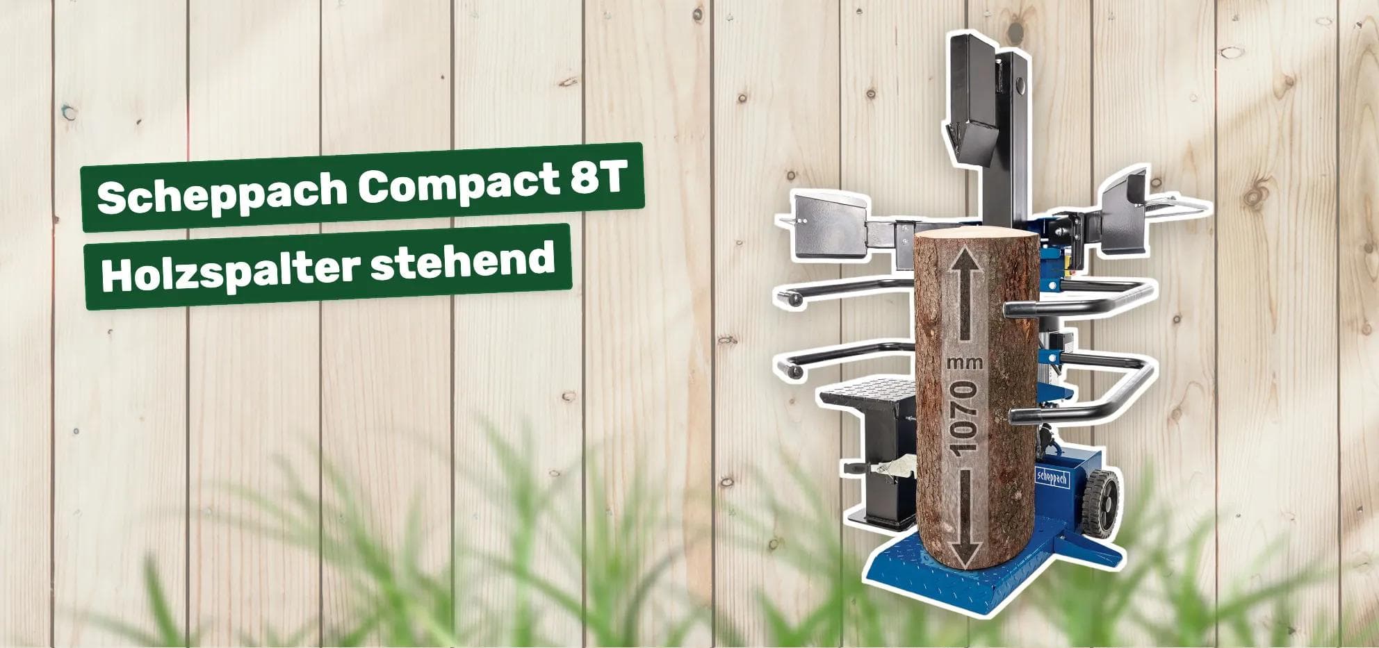 Scheppach Compact 8T Holzspalter stehend