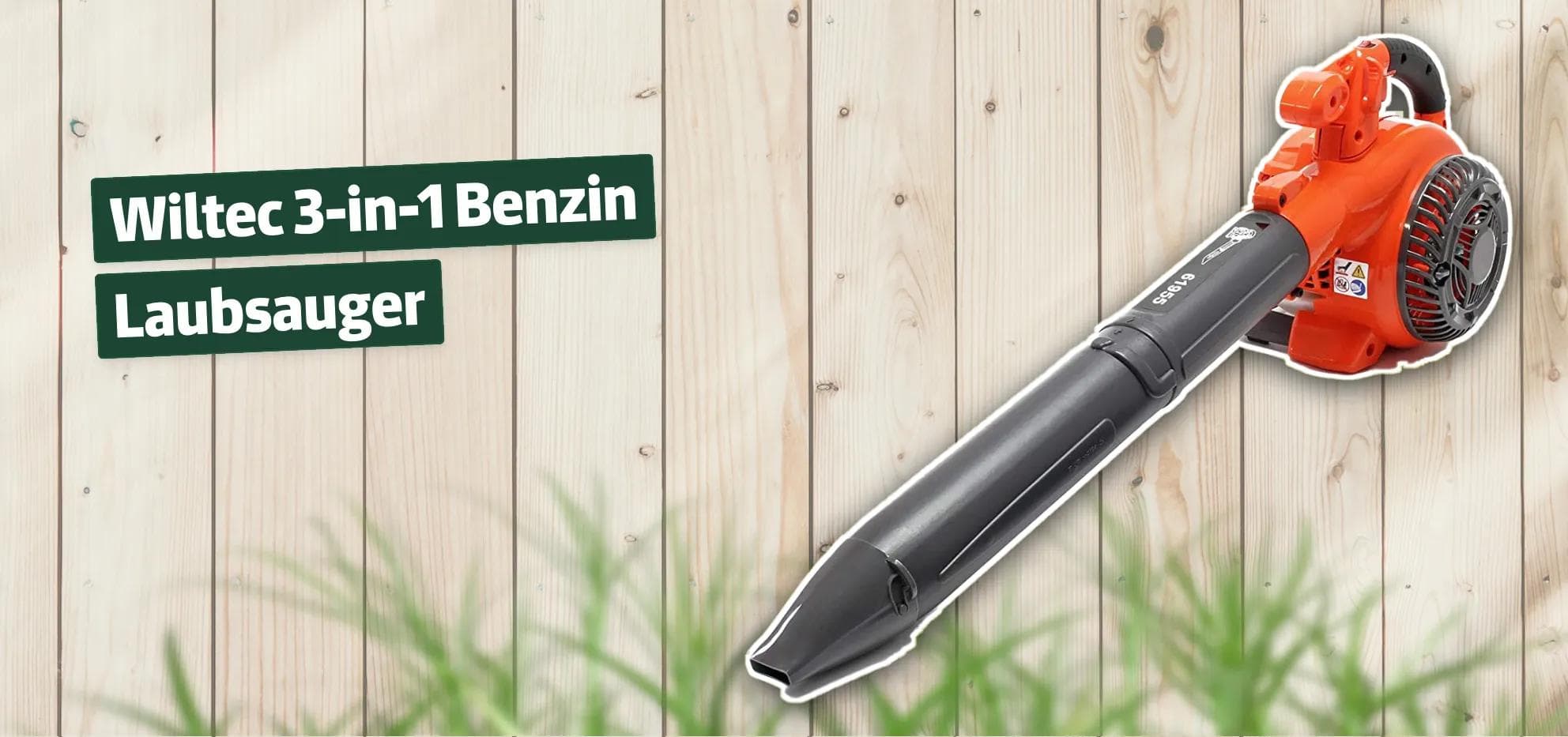 Wiltec 3-in-1 Benzin Laubsauger