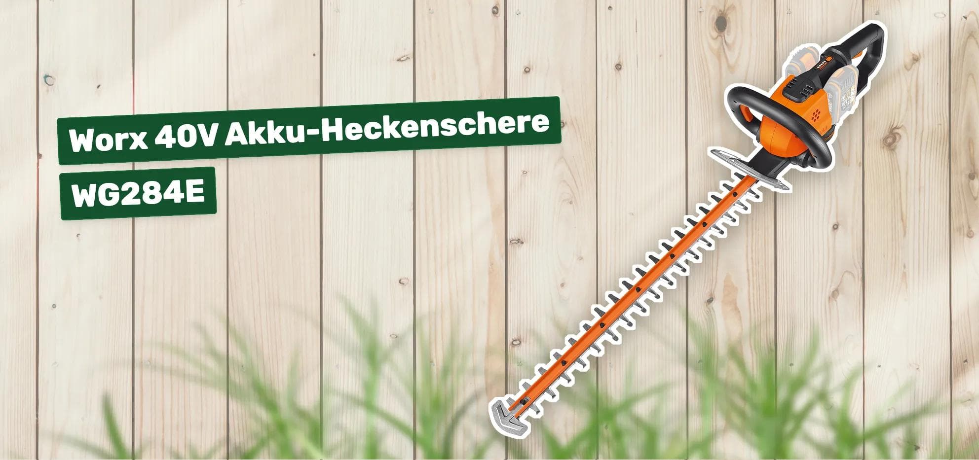 Worx 40V Akku-Heckenschere WG284E