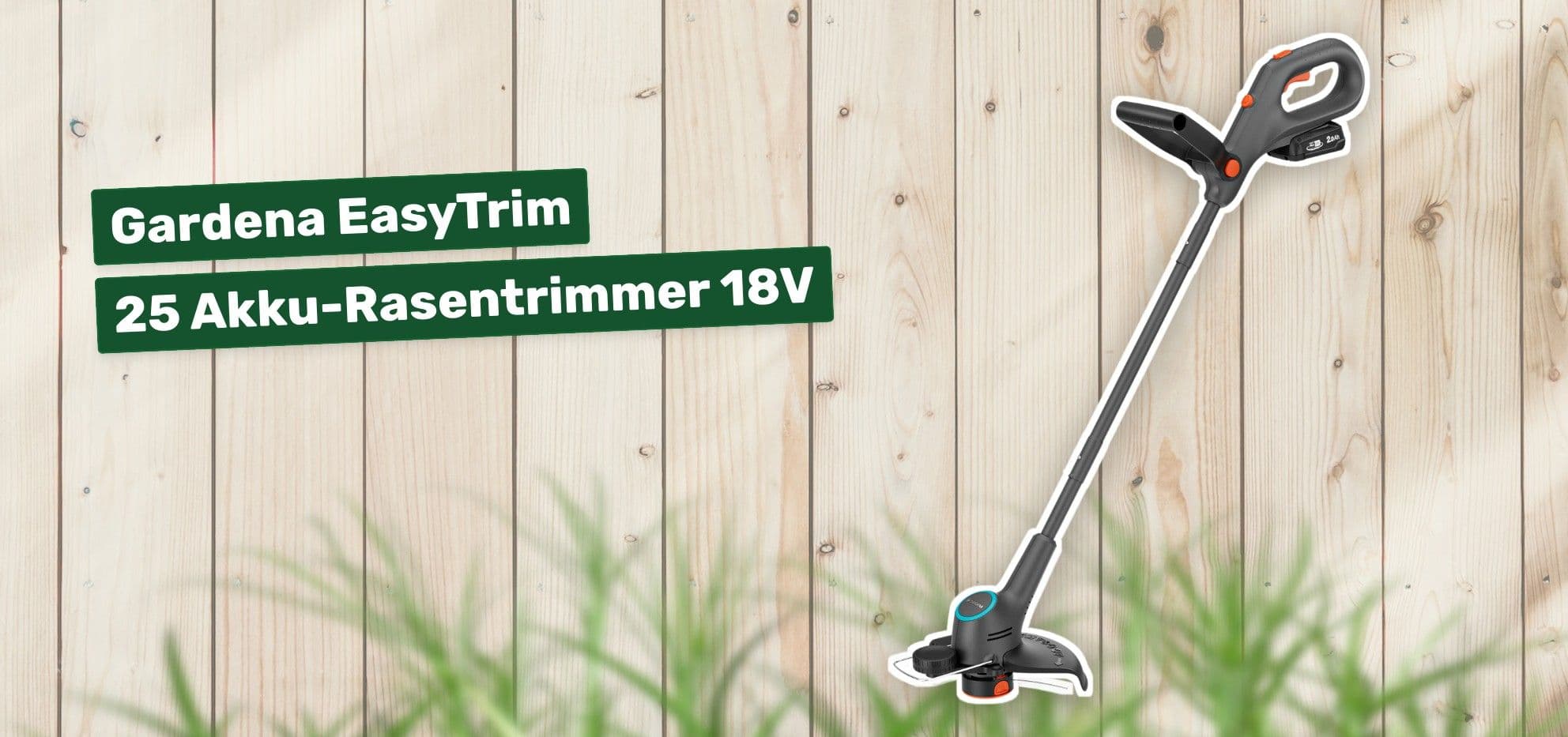 Gardena EasyTrim 25 Akku-Rasentrimmer 18V