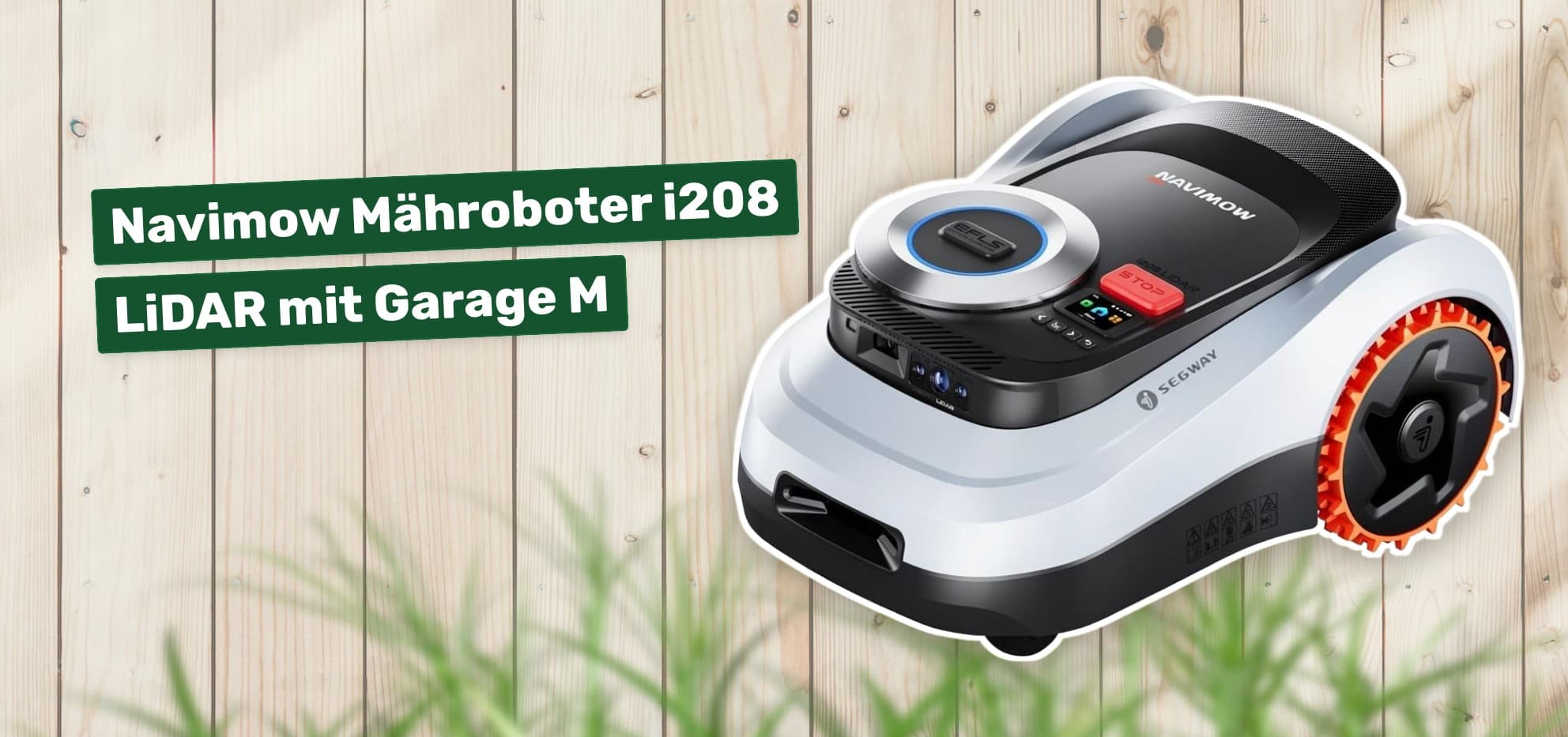 Navimow Mähroboter i208 LiDAR mit Garage M