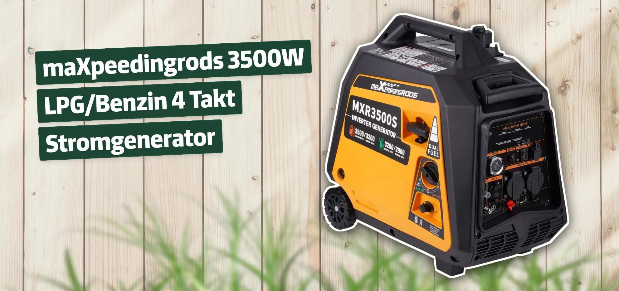 maXpeedingrods 3500W LPG/Benzin 4 Takt Stromgenerator