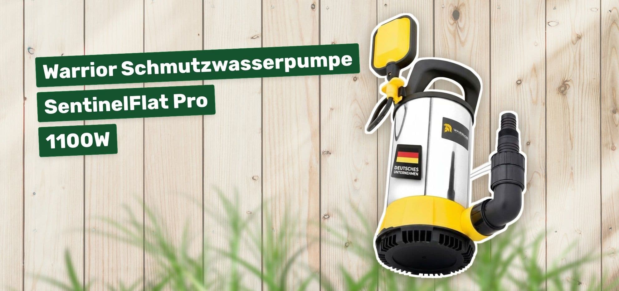 Warrior Schmutzwasserpumpe SentinelFlat Pro 1100W