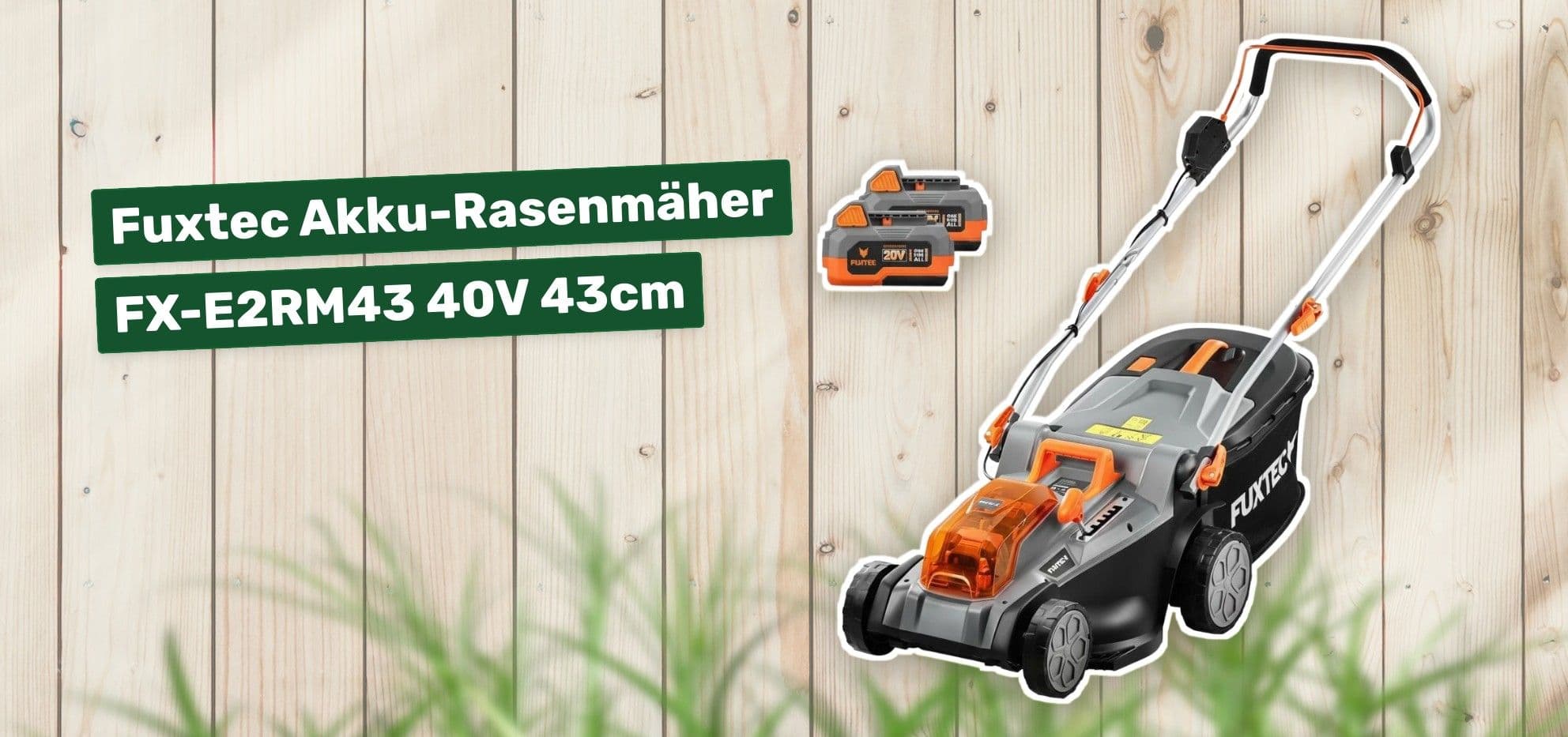 Fuxtec Akku-Rasenmäher FX-E2RM43 40V 43cm