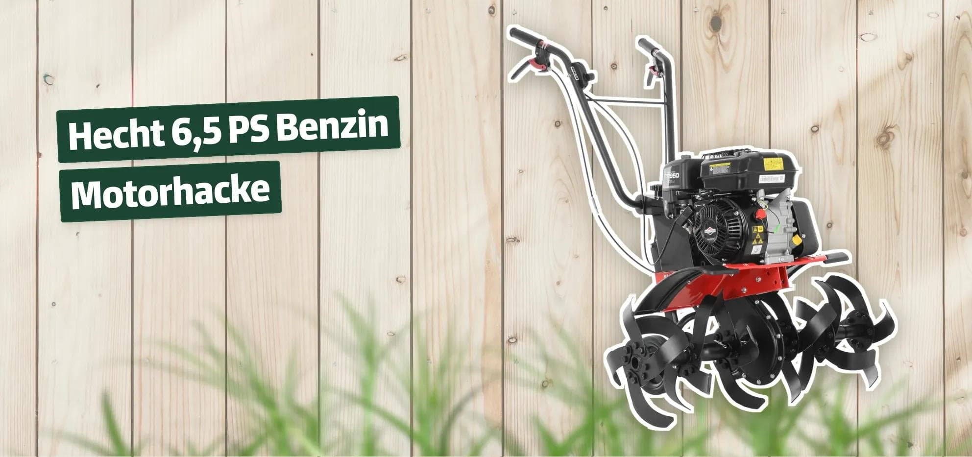 Hecht 6,5 PS Benzin Motorhacke