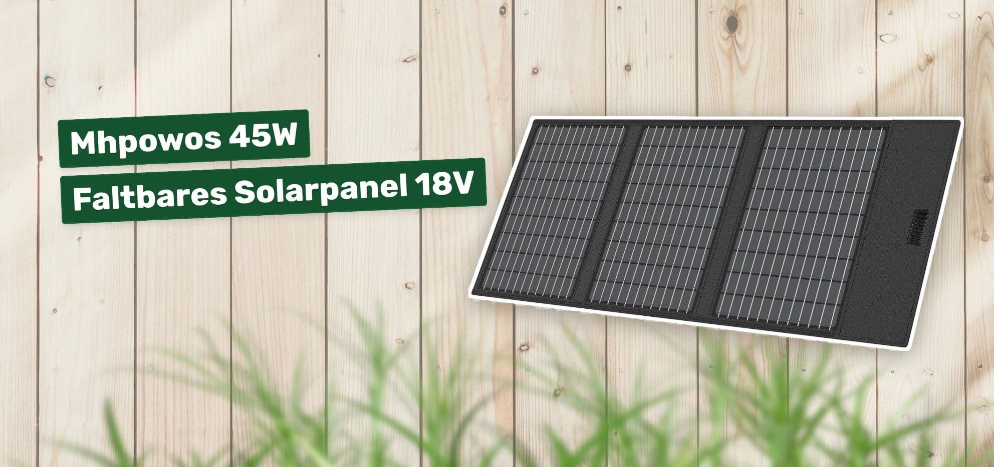 Mhpowos 45W Faltbares Solarpanel 18V