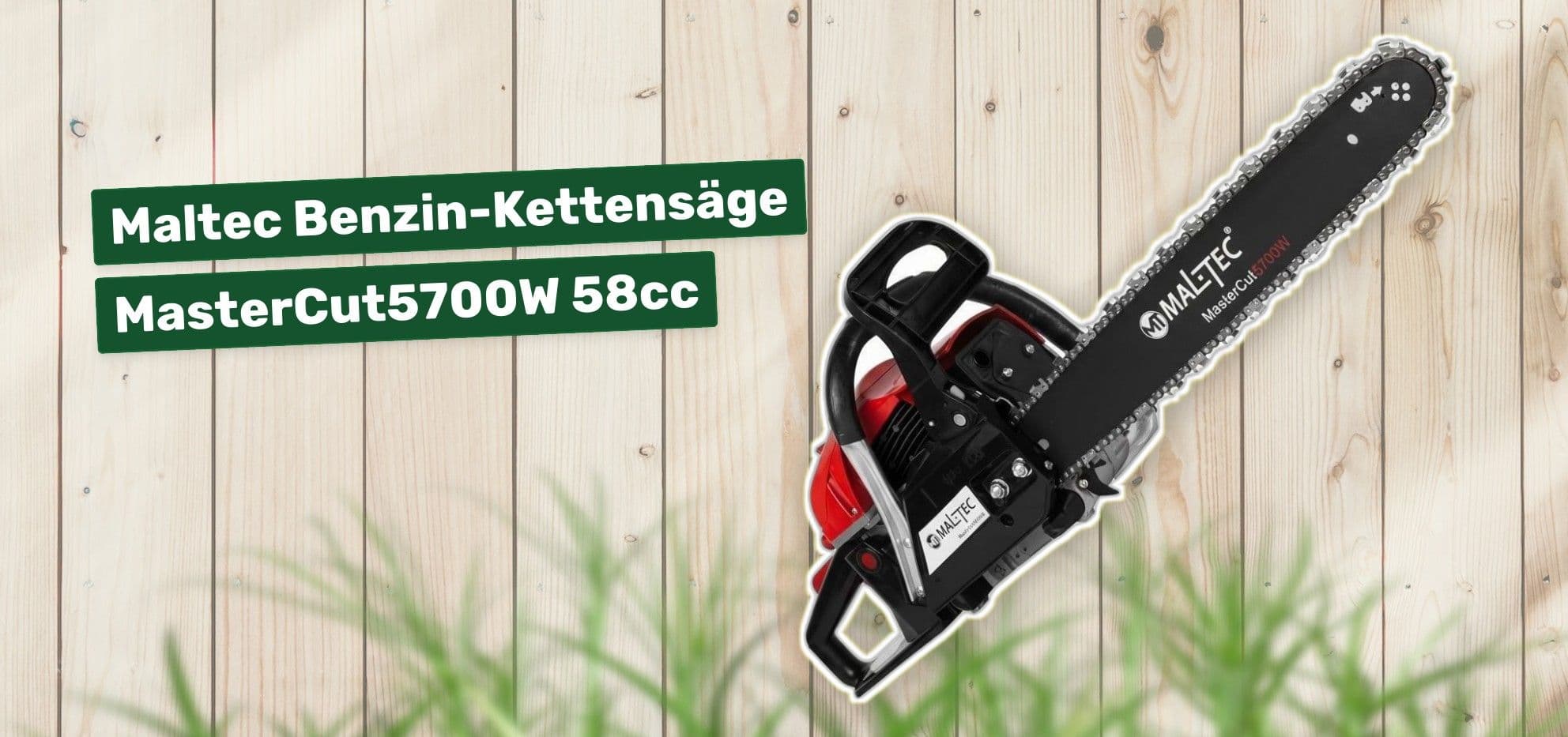 Maltec Benzin-Kettensäge MasterCut5700W 58cc