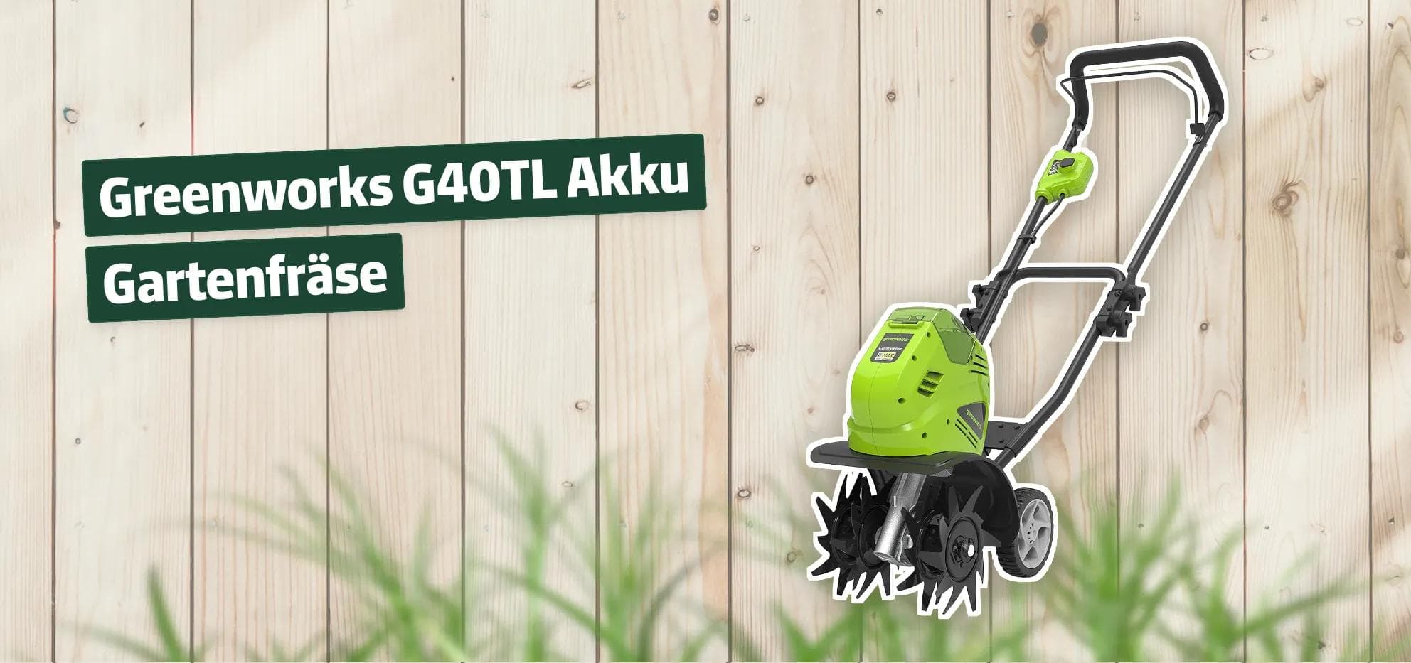 Greenworks G40TL Akku Gartenfräse