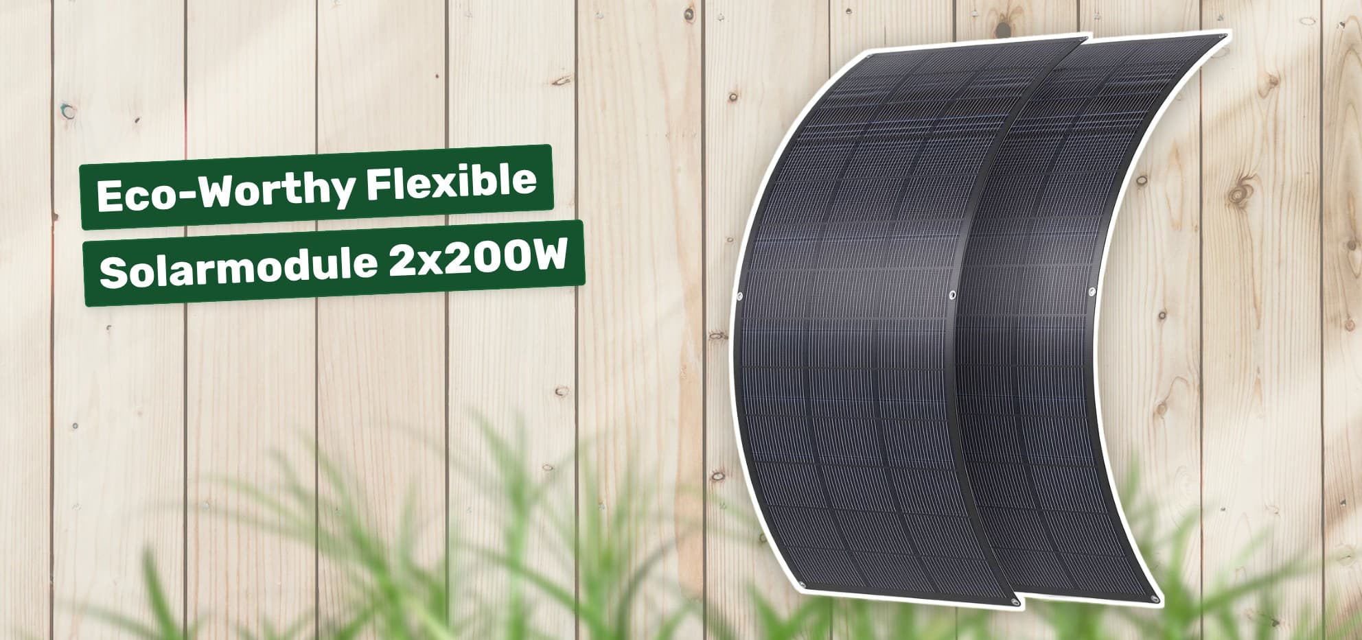 Eco-Worthy Flexible Solarmodule 2x200W