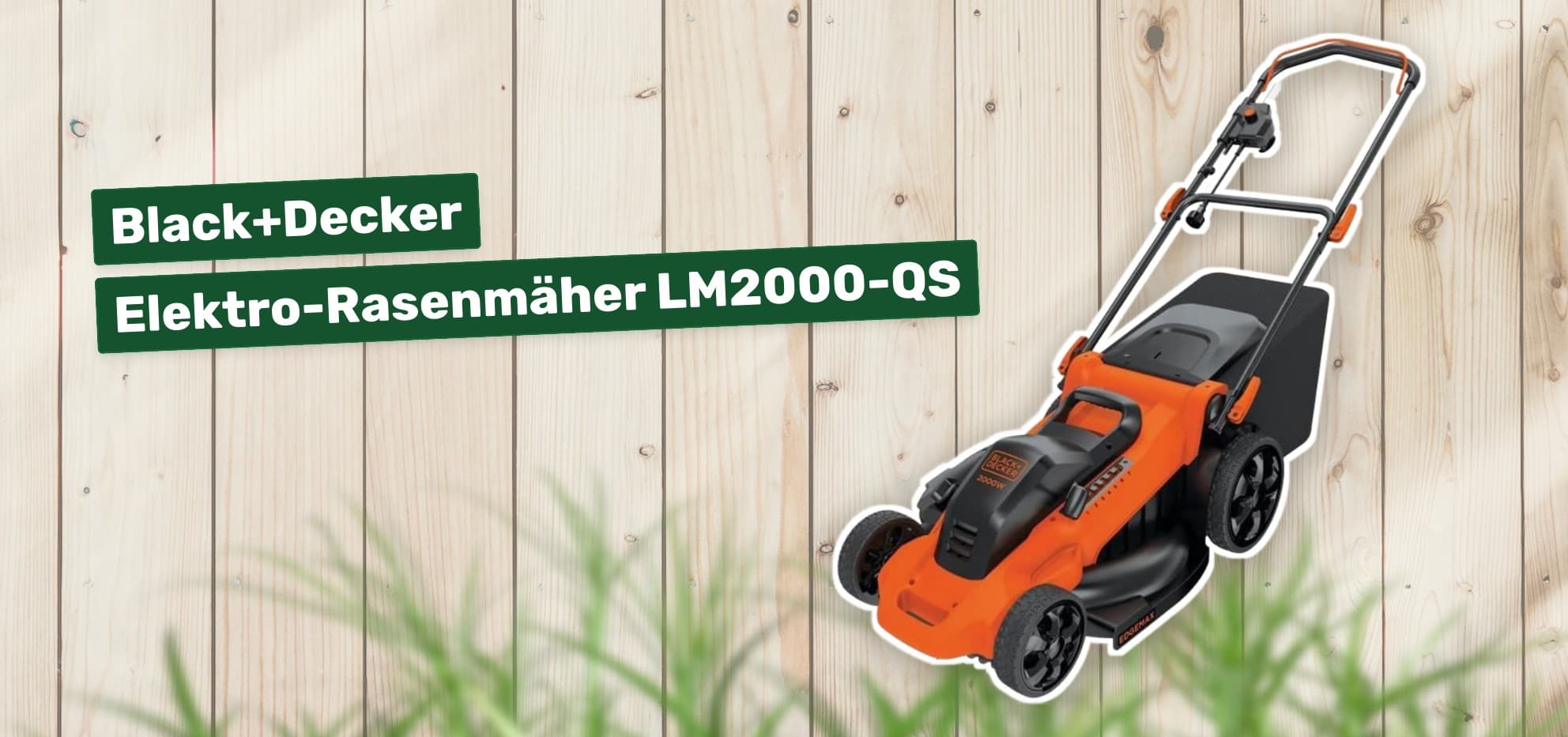 Black+Decker Elektro-Rasenmäher LM2000-QS