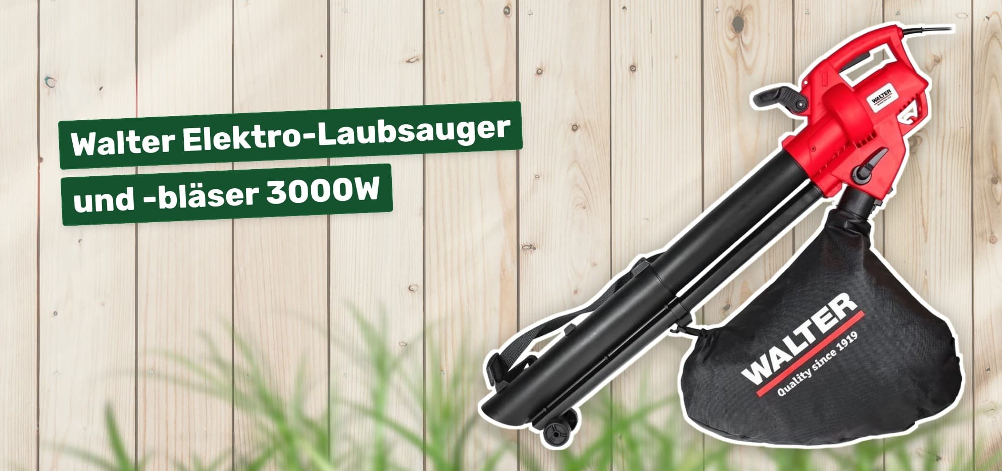Walter Elektro-Laubsauger und -bläser 3000W