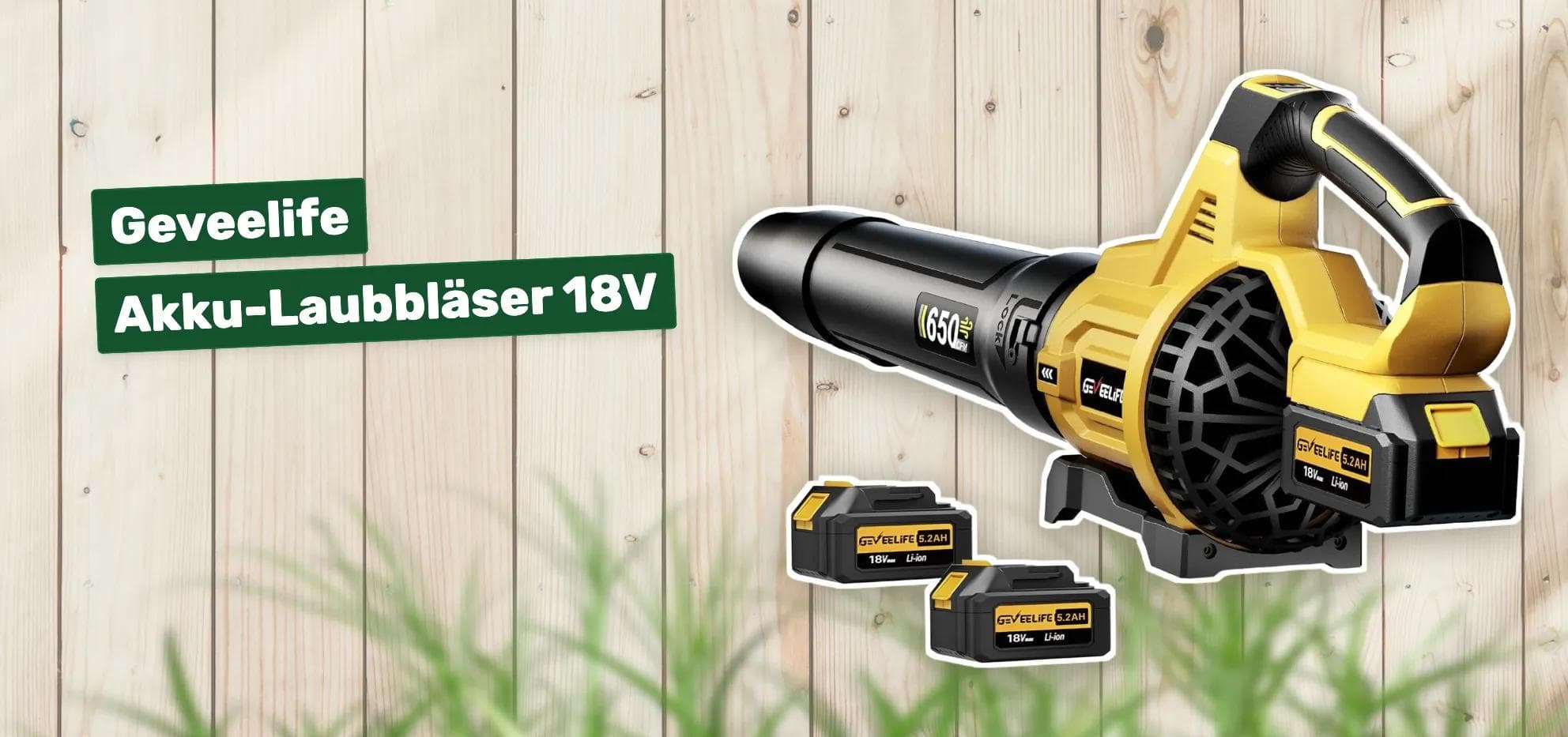 Geveelife Akku-Laubbläser 18V