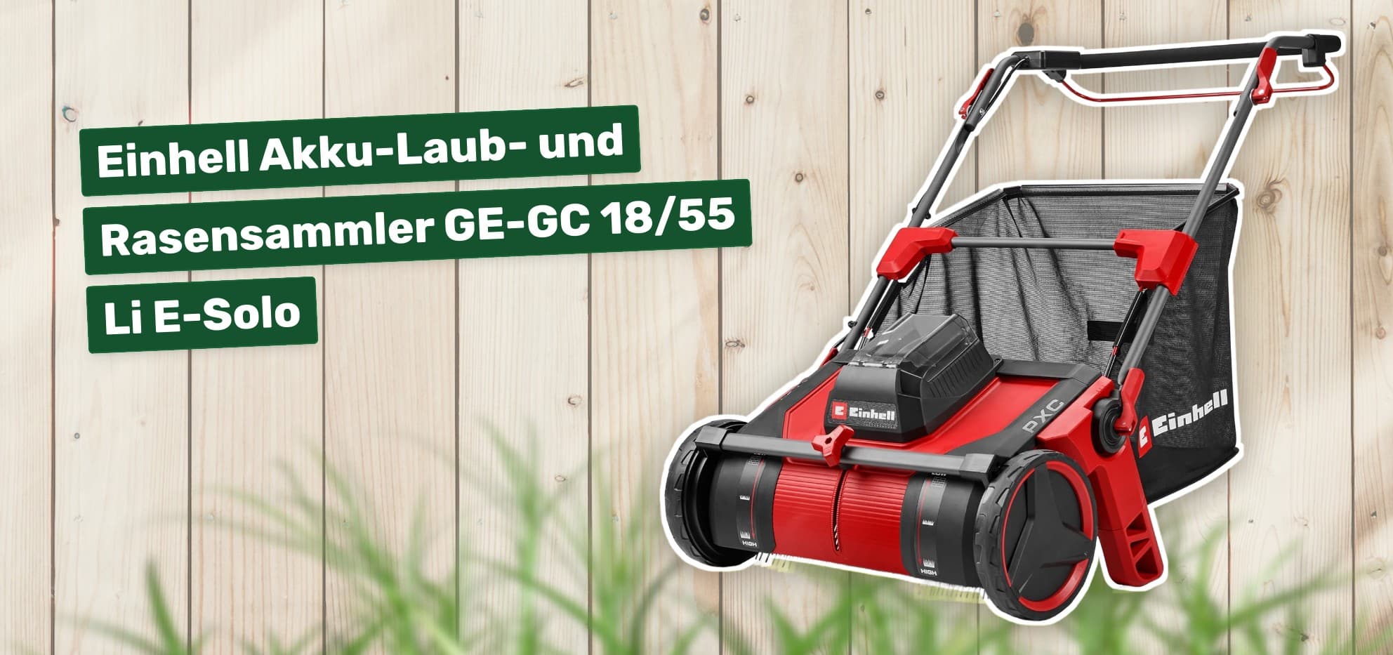 Einhell Akku-Laub- und Rasensammler GE-GC 18/55 Li E-Solo