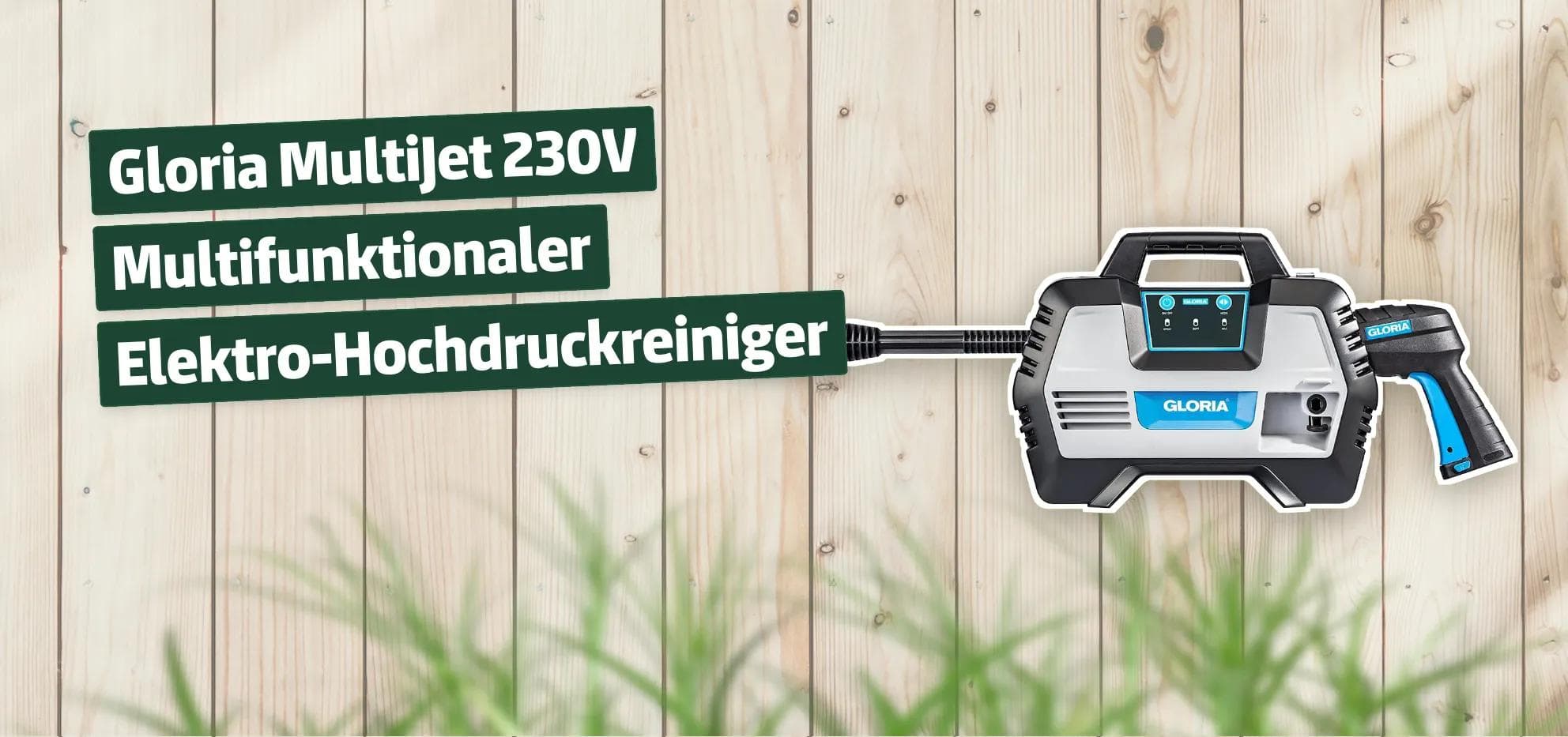 Gloria MultiJet 230V Multifunktionaler Elektro-Hochdruckreiniger