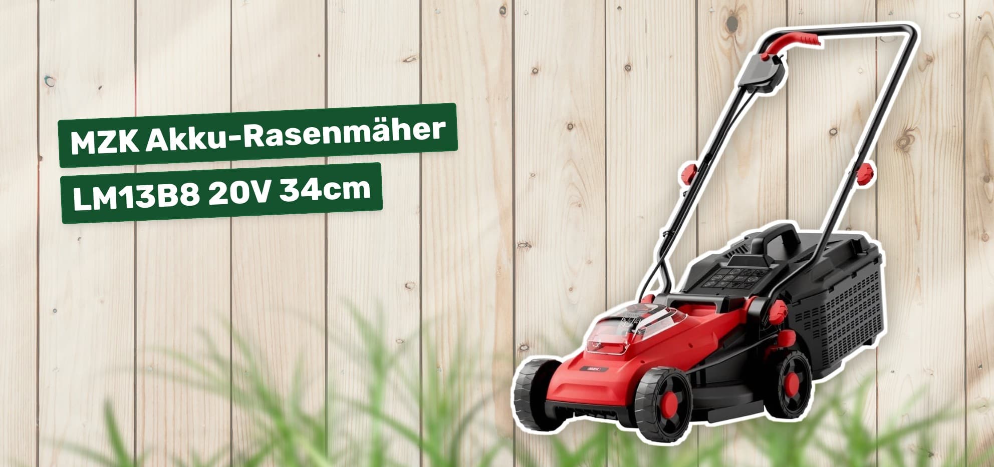 MZK Akku-Rasenmäher LM13B8 20V 34cm