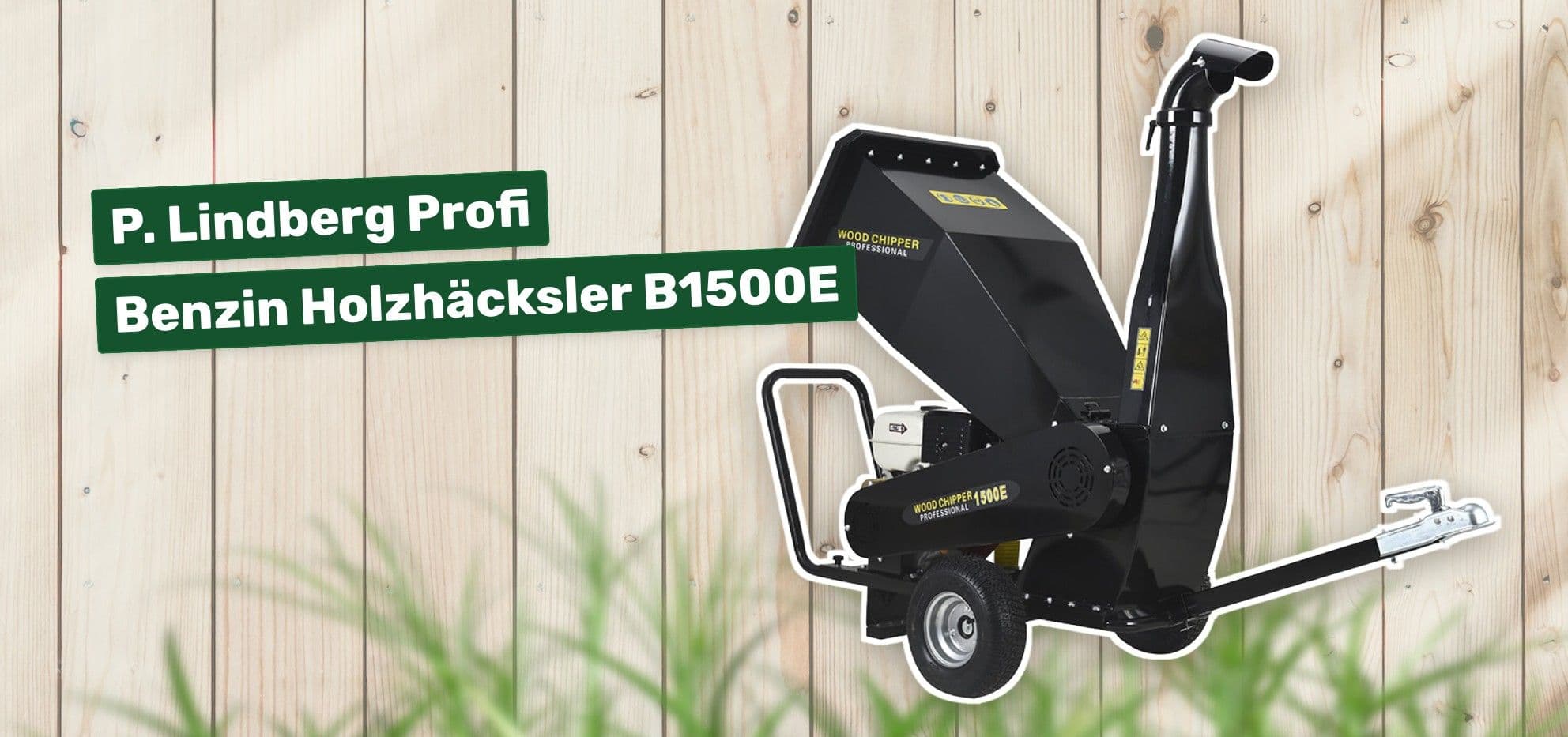 P. Lindberg Profi Benzin Holzhäcksler B1500E