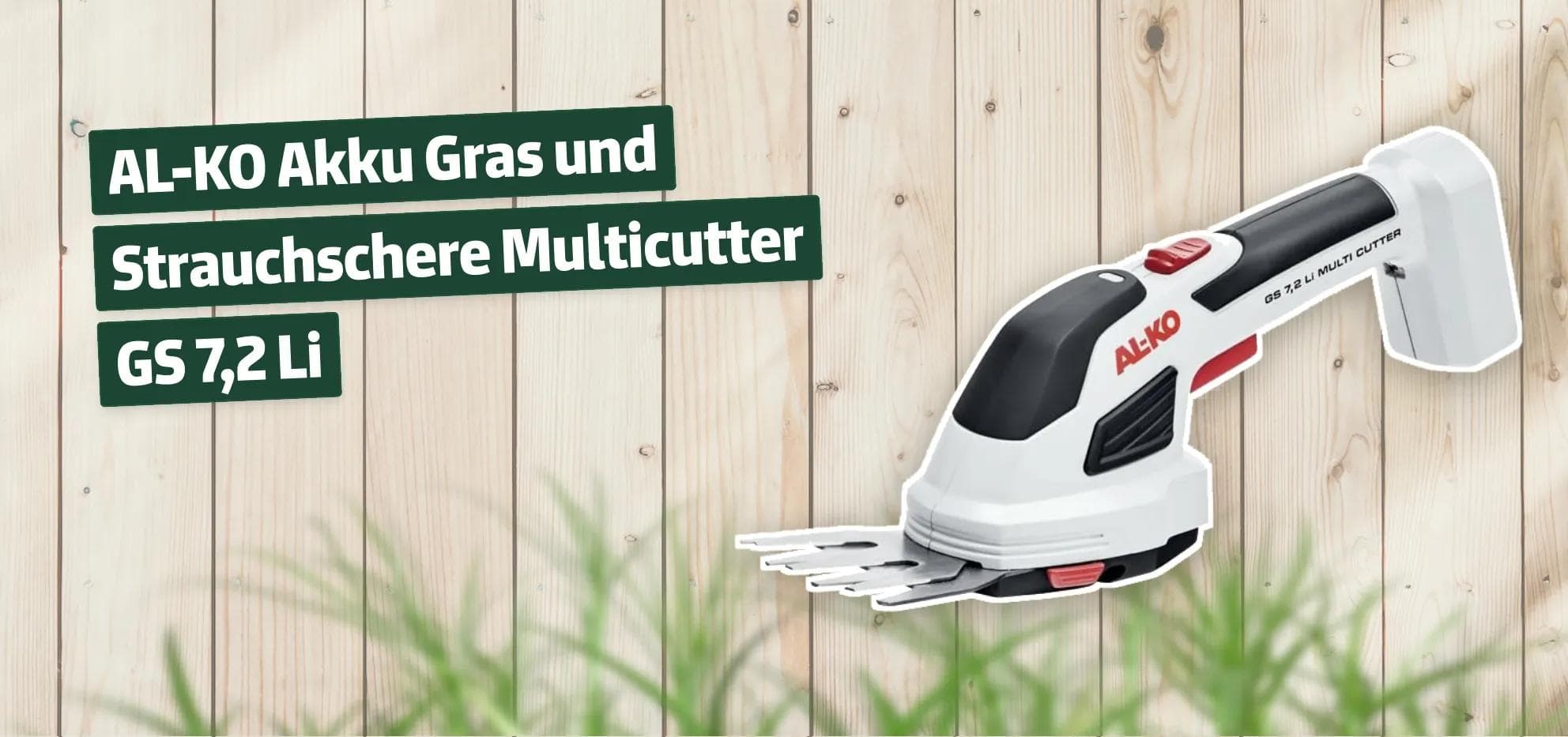 AL-KO Akku Gras und Strauchschere Multicutter GS 7,2 Li