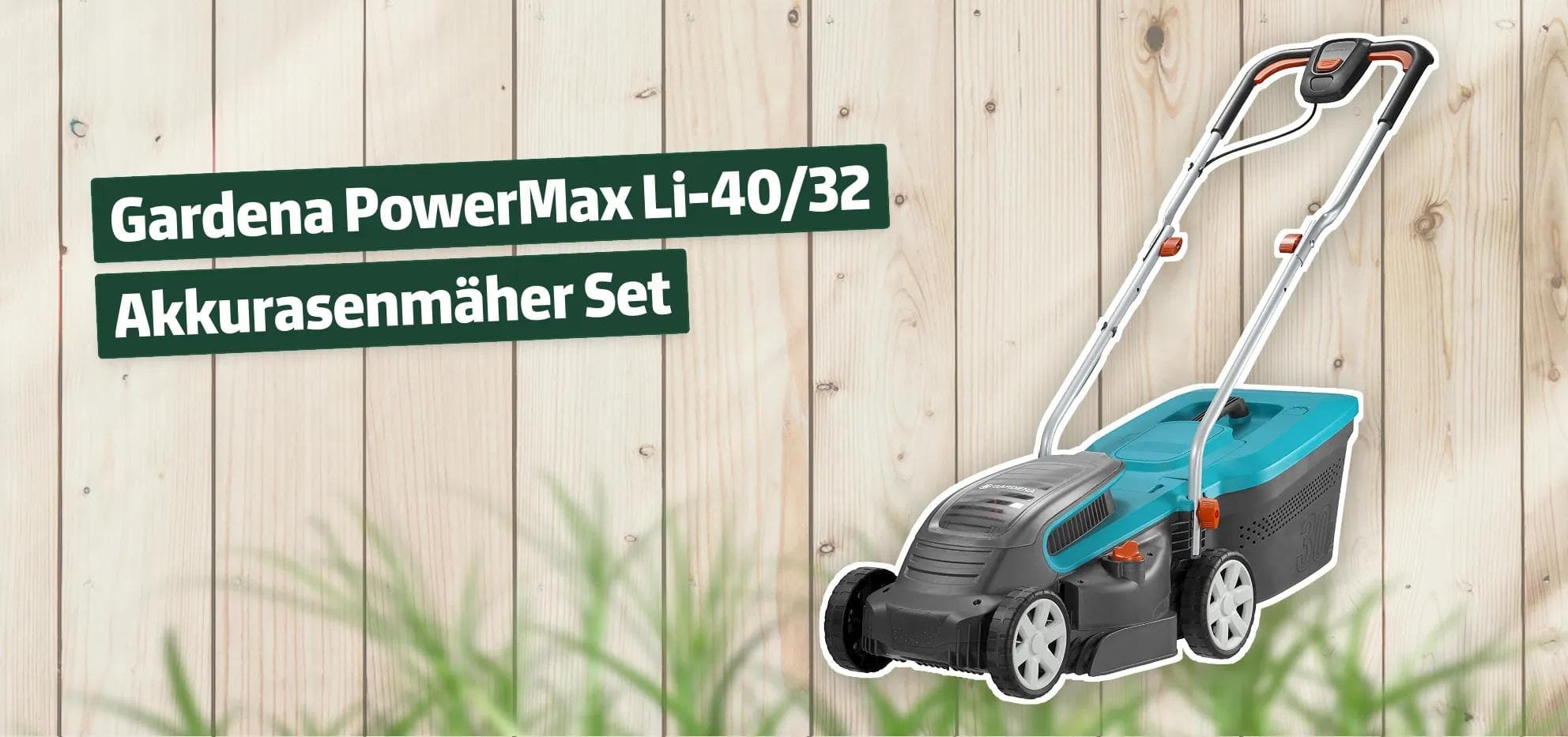 Gardena PowerMax Li-40/32 Akkurasenmäher Set
