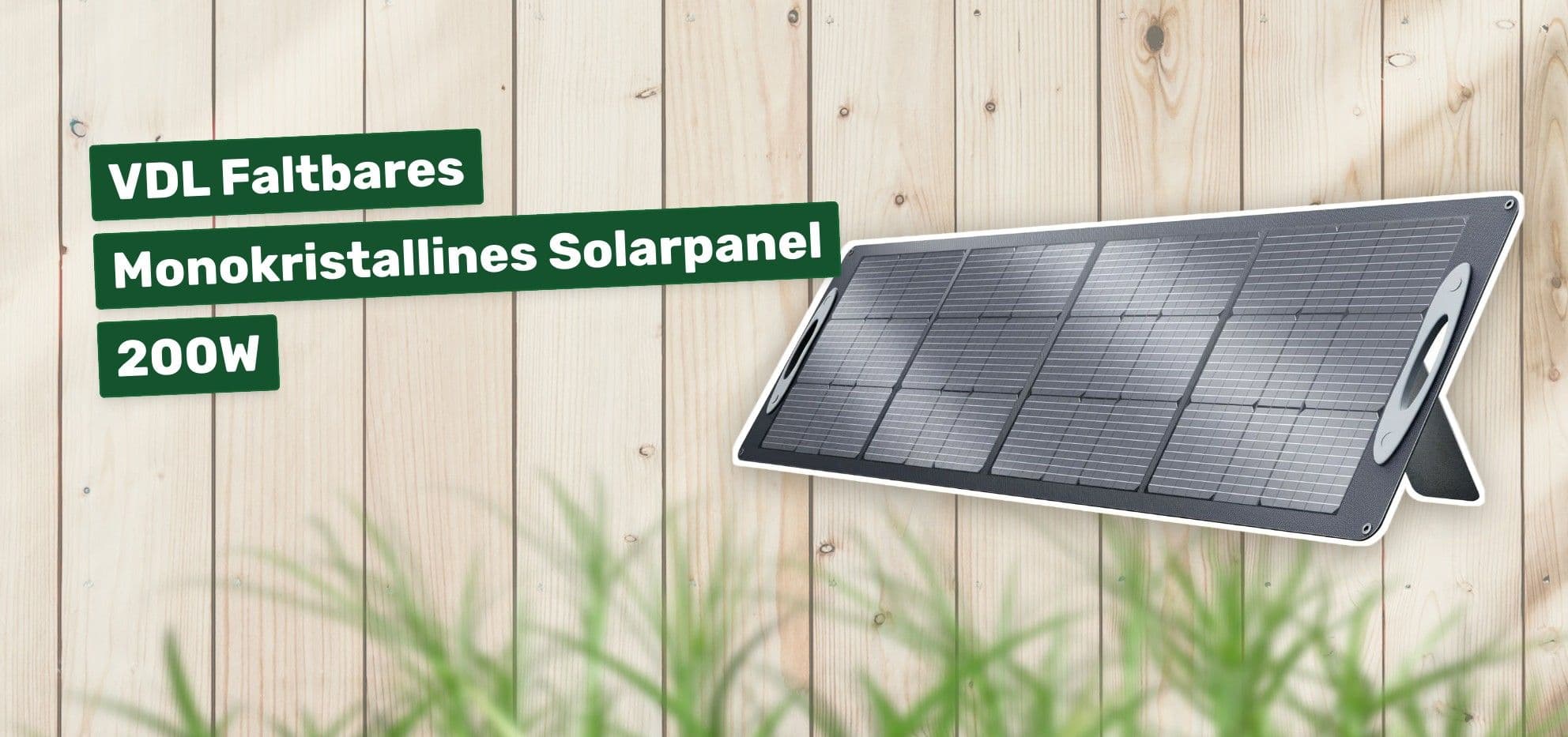 VDL Faltbares Monokristallines Solarpanel 200W
