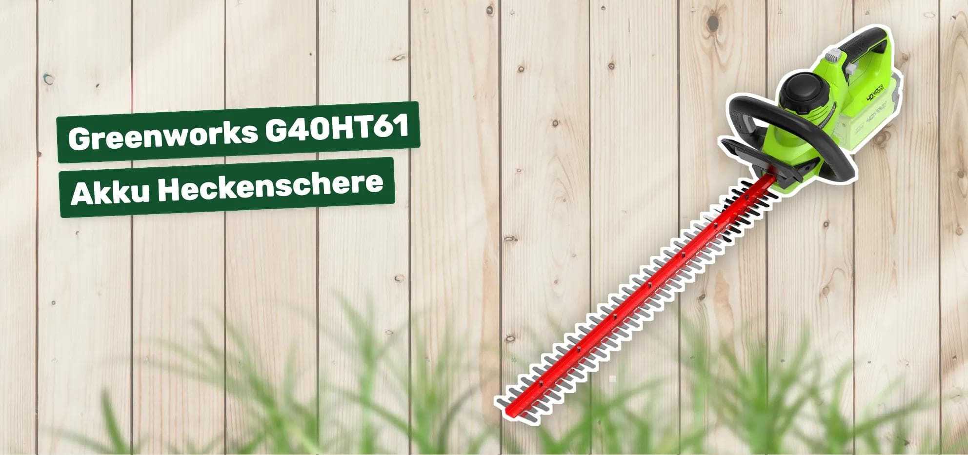 Greenworks G40HT61 Akku Heckenschere