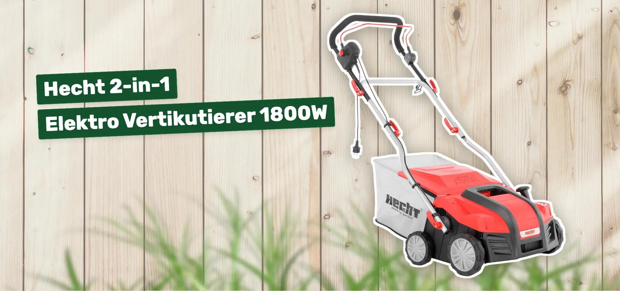 Hecht 2-in-1 Elektro Vertikutierer 1800W