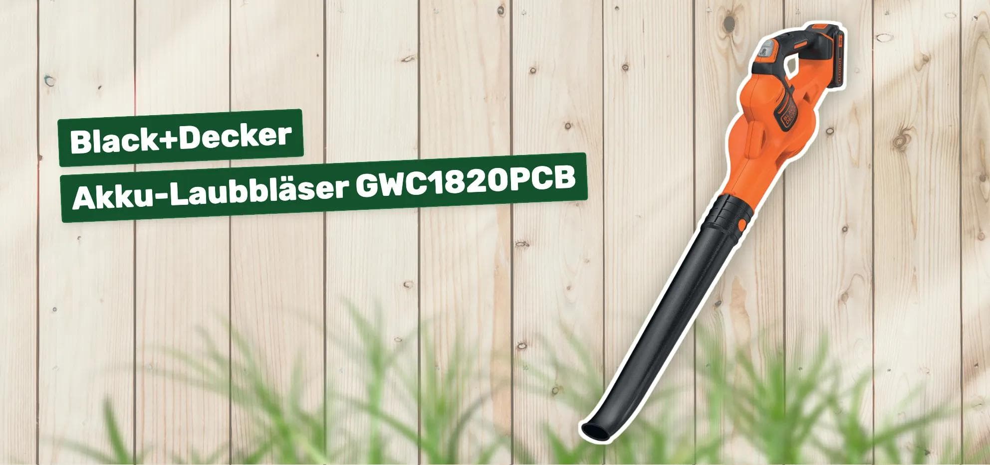 Black+Decker Akku-Laubbläser GWC1820PCB