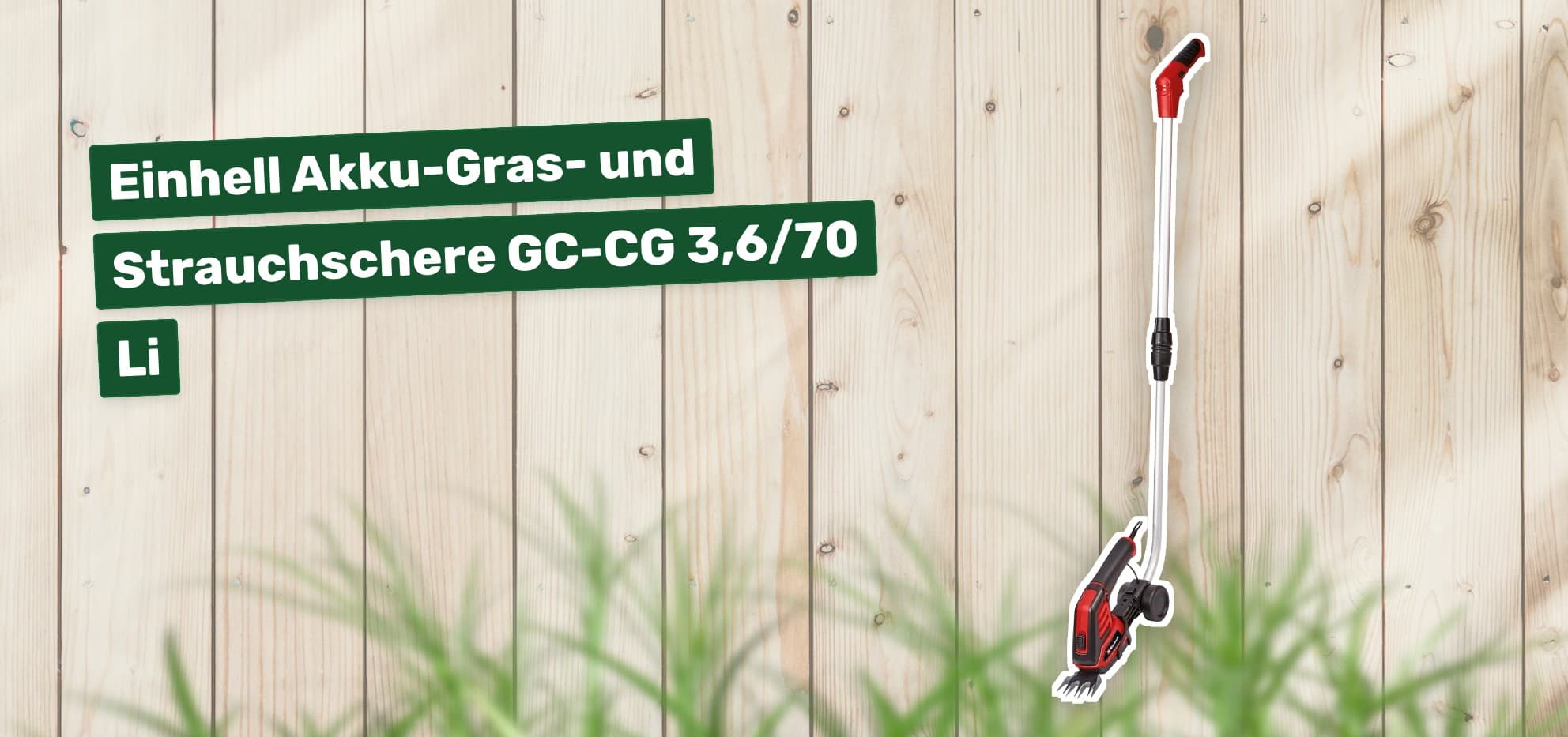 Einhell Akku-Gras- und Strauchschere GC-CG 3,6/70 Li