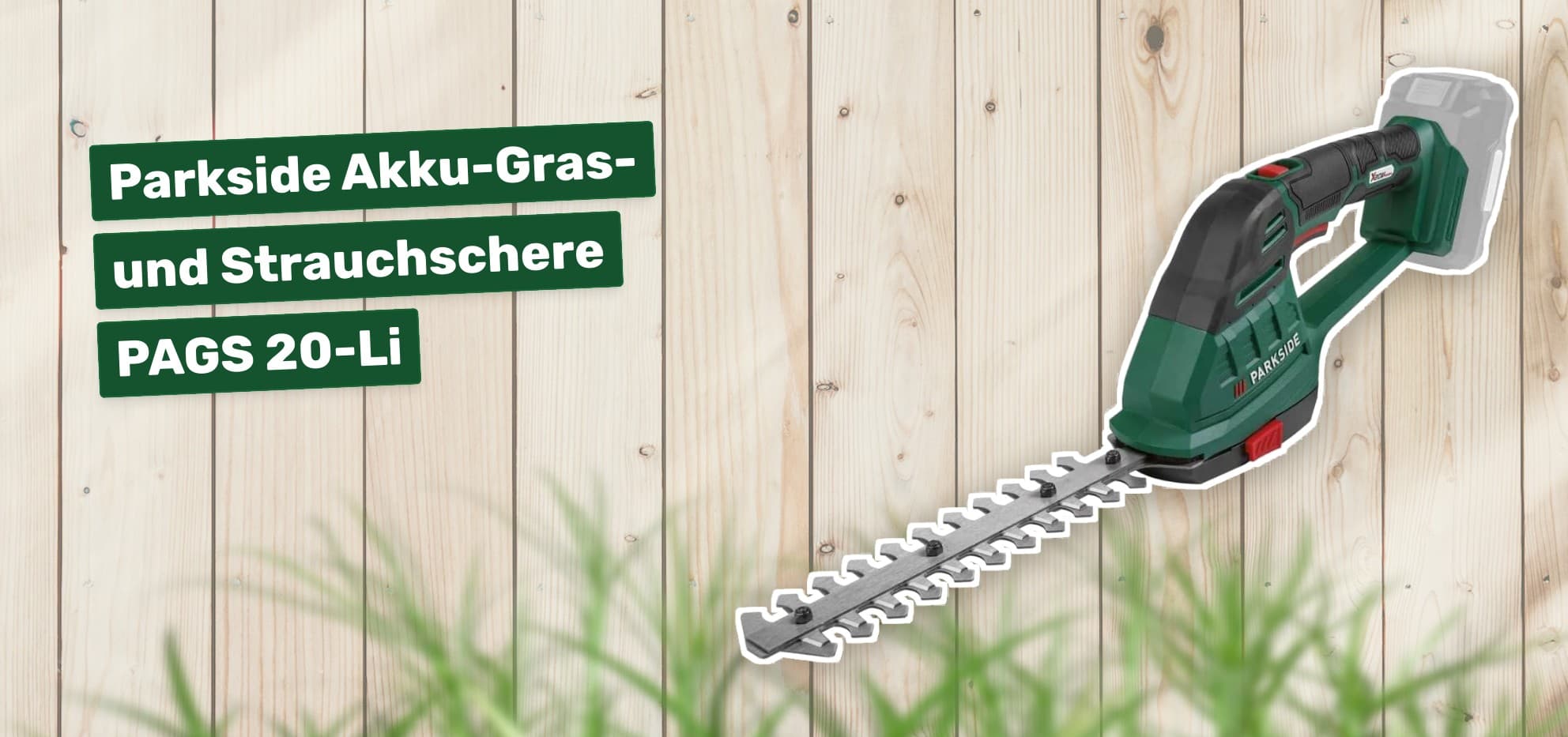 Parkside Akku-Gras- und Strauchschere PAGS 20-Li