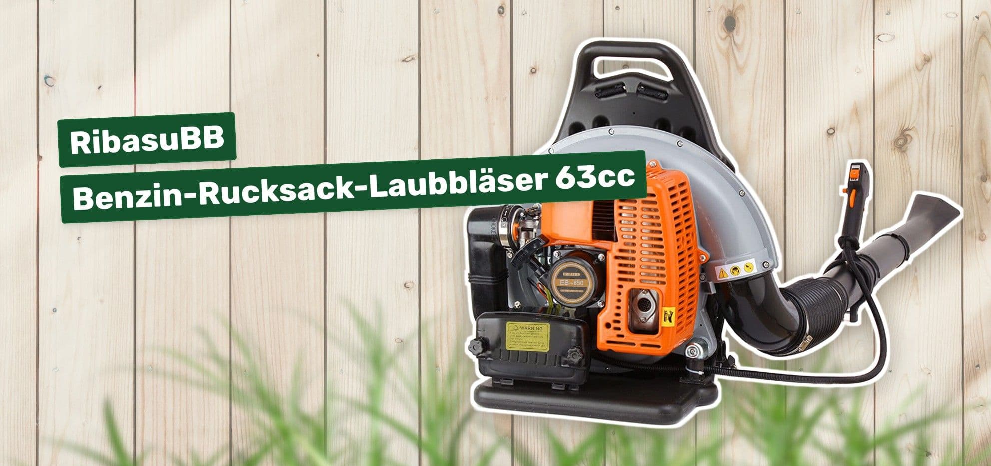 RibasuBB Benzin-Rucksack-Laubbläser 63cc
