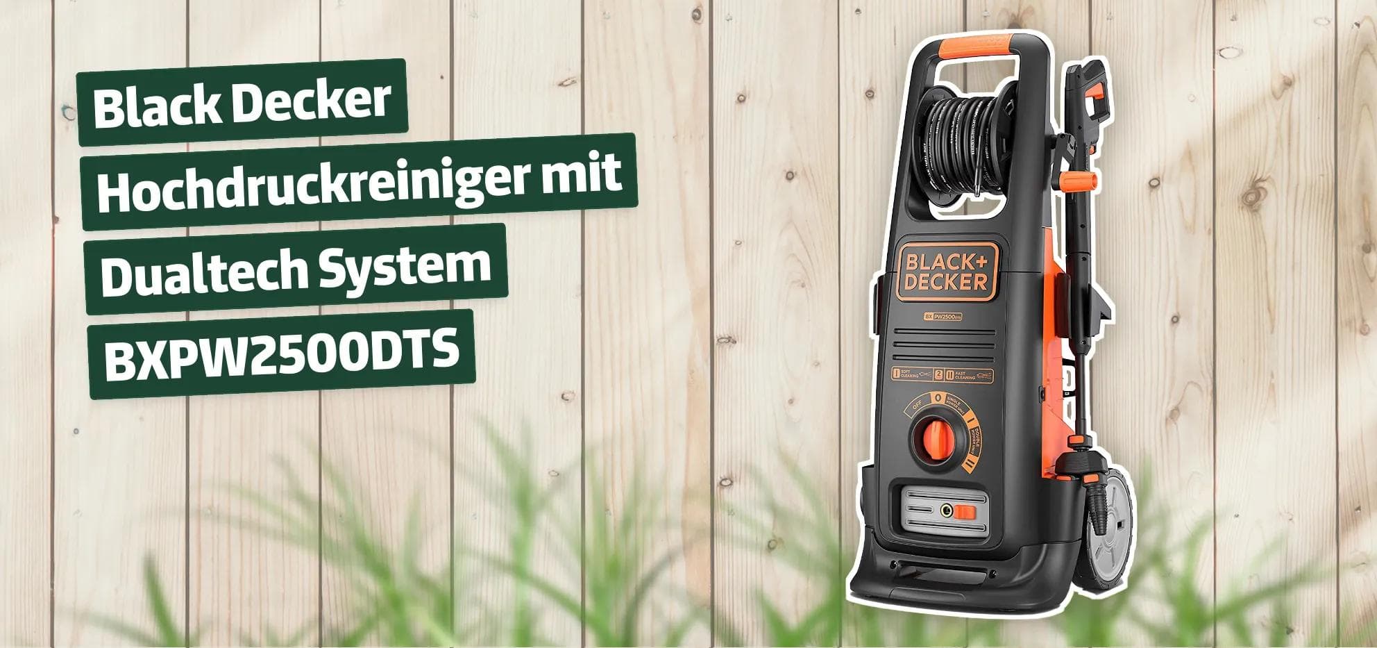 Black+Decker Hochdruckreiniger mit Dualtech System BXPW2500DTS