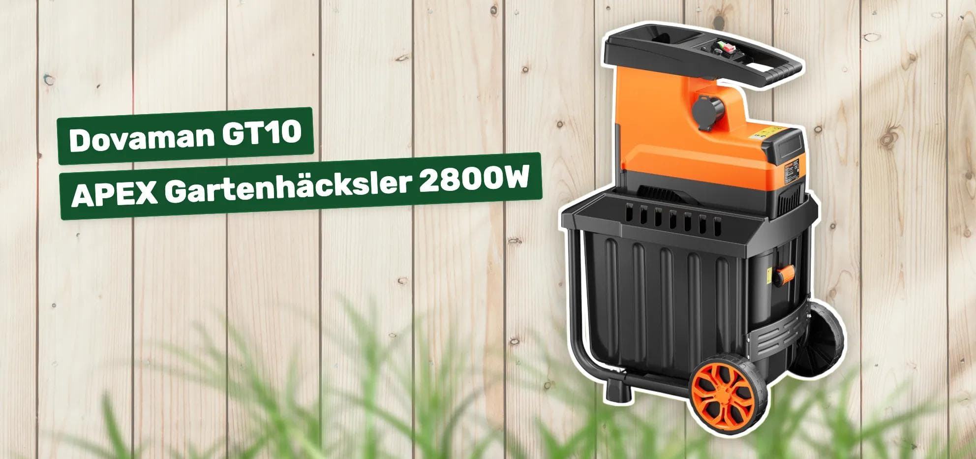 Dovaman GT10 APEX Gartenhäcksler 2800W