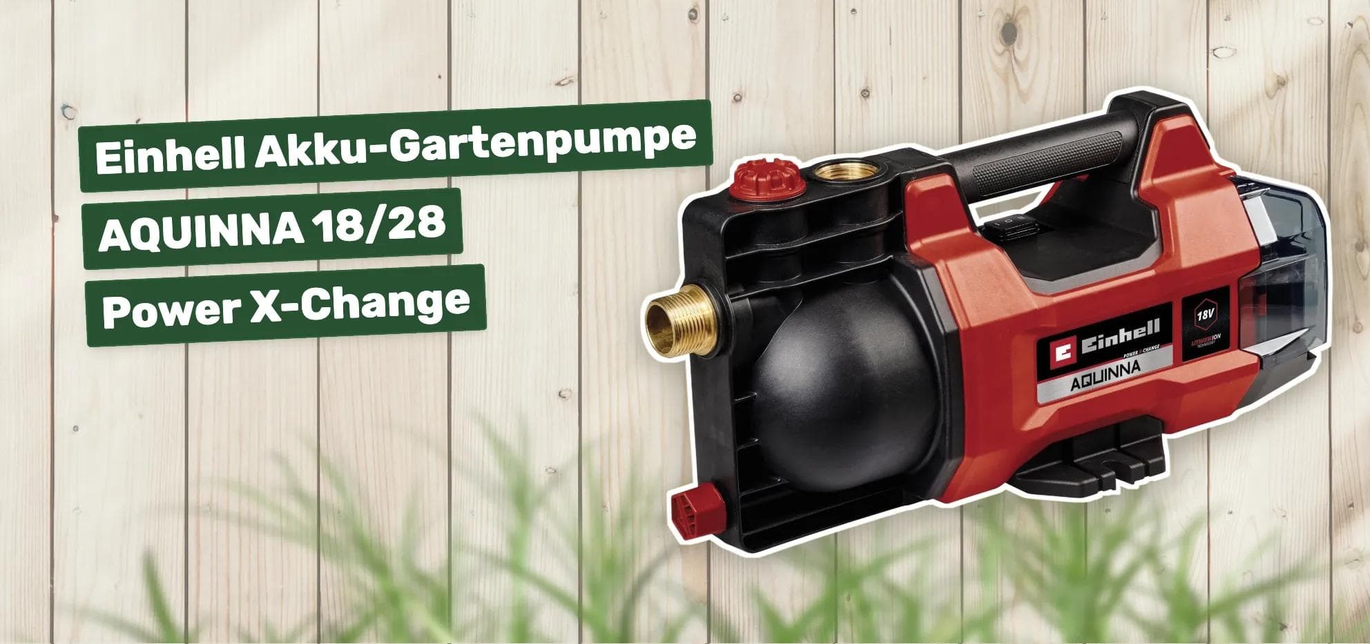Einhell Akku-Gartenpumpe AQUINNA 18/28 Power X-Change