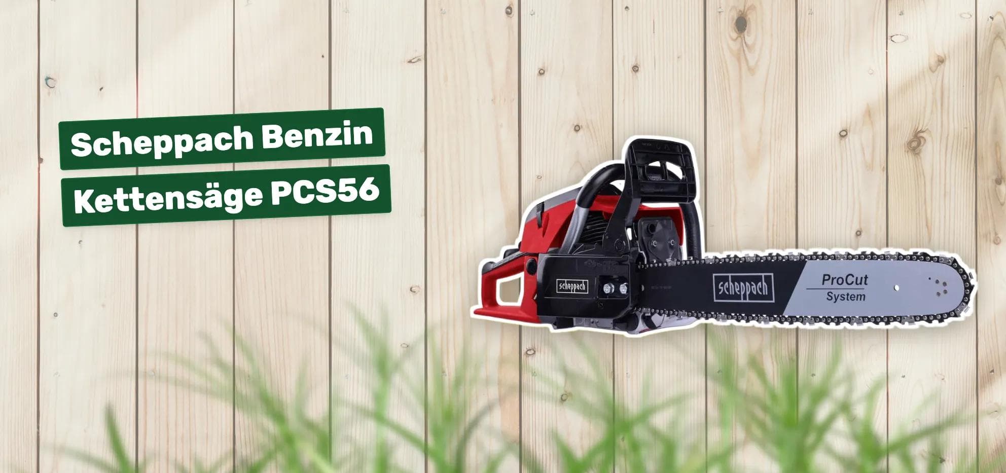 Scheppach Benzin Kettensäge PCS56