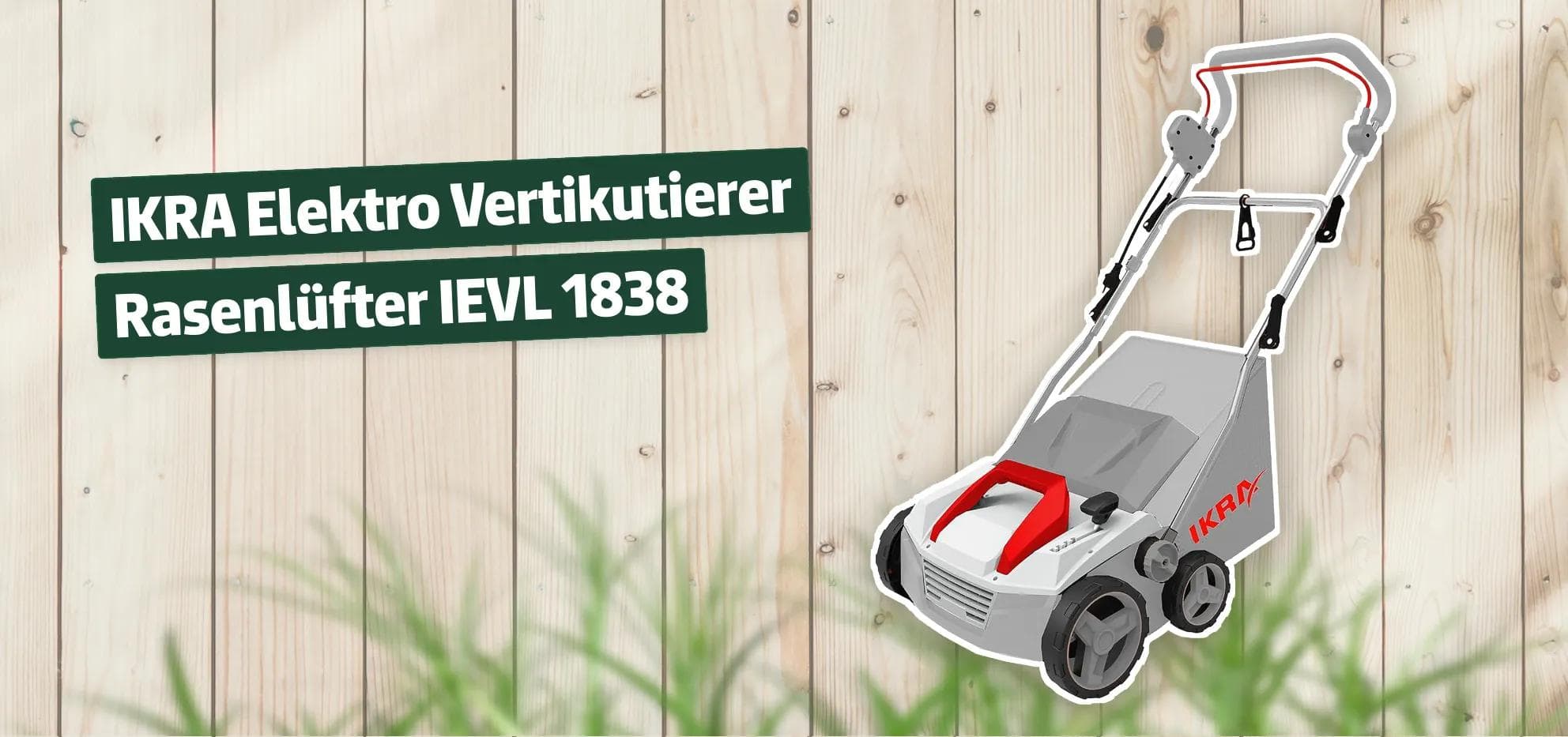 IKRA Elektro Vertikutierer Rasenlüfter IEVL 1838