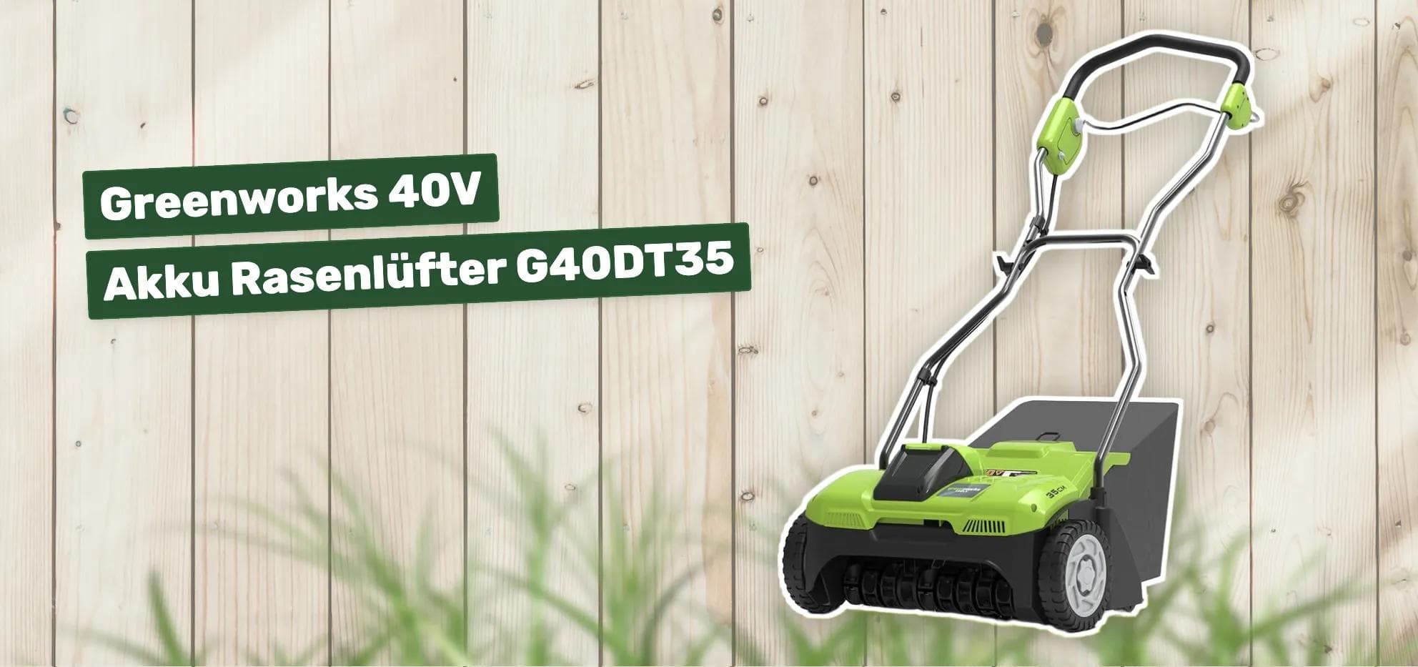 Greenworks 40V Akku Rasenlüfter G40DT35