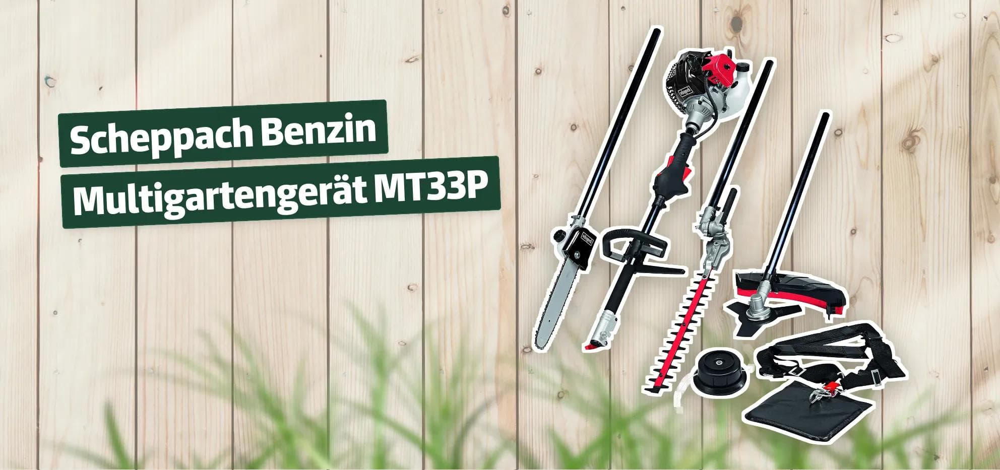 Scheppach Benzin Multigartengerät MT33P