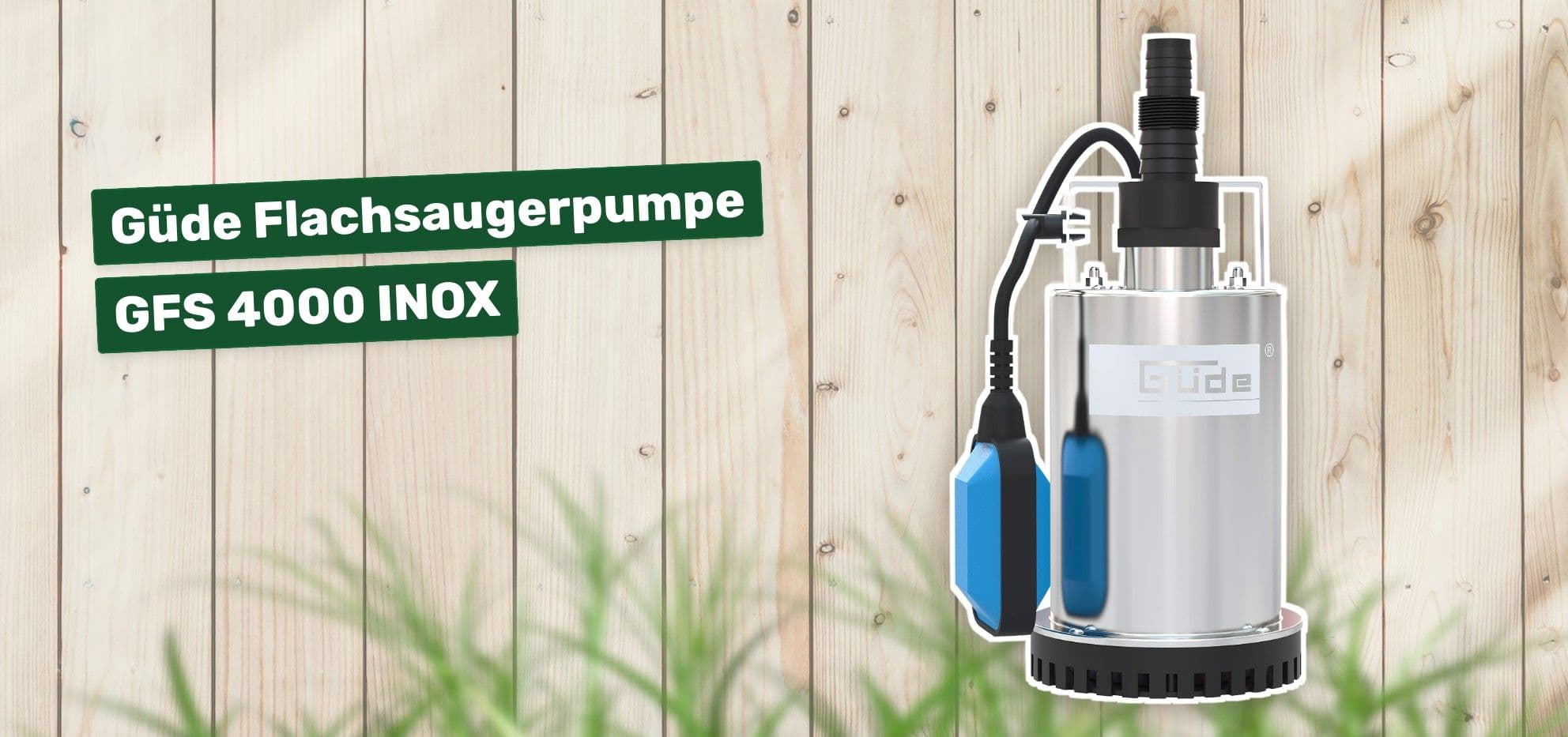 Güde Flachsaugerpumpe GFS 4000 INOX