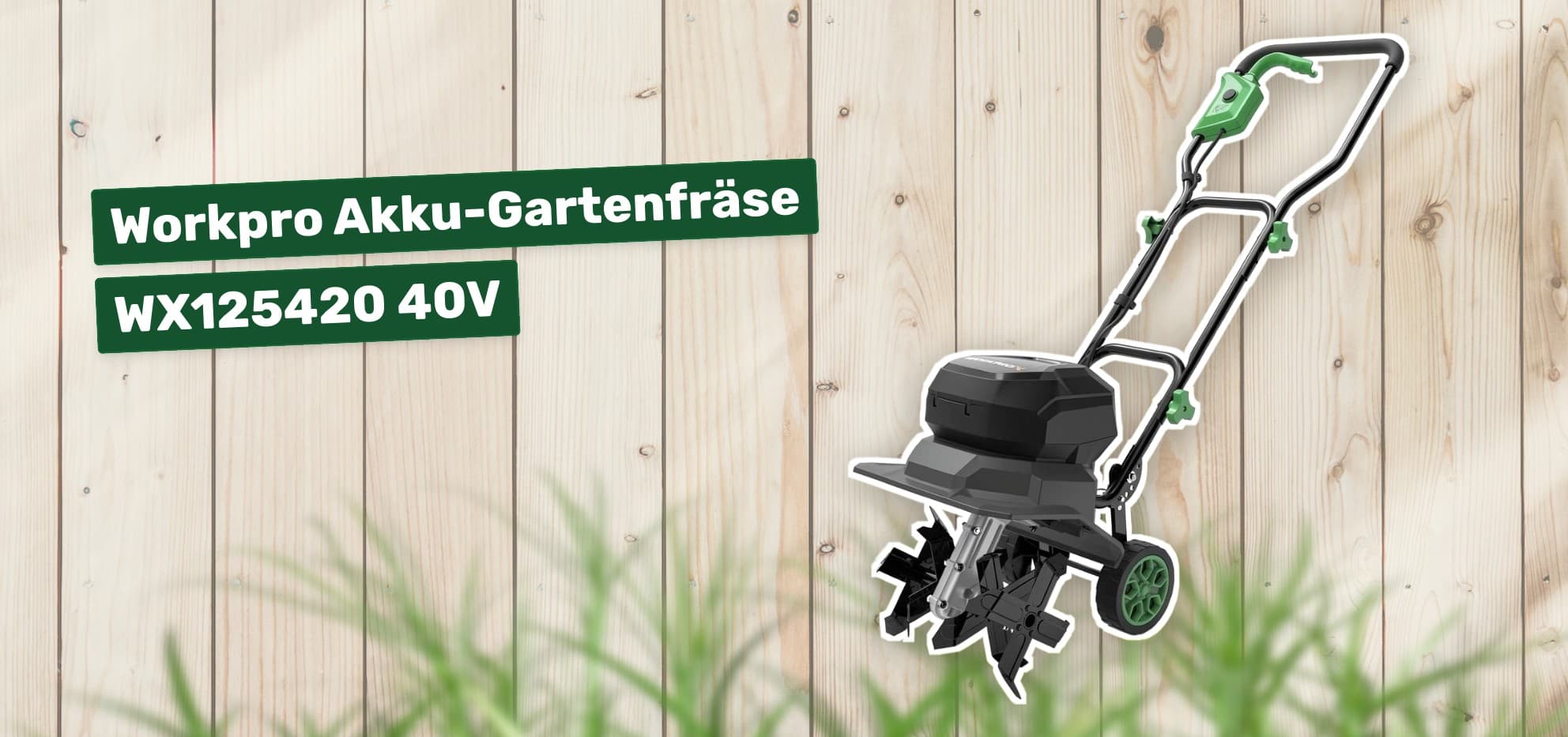 Workpro Akku-Gartenfräse WX125420 40V