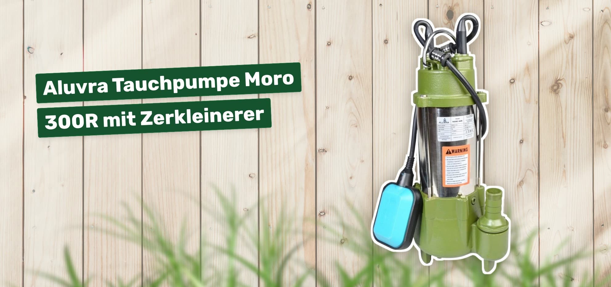Aluvra Tauchpumpe Moro 300R mit Zerkleinerer
