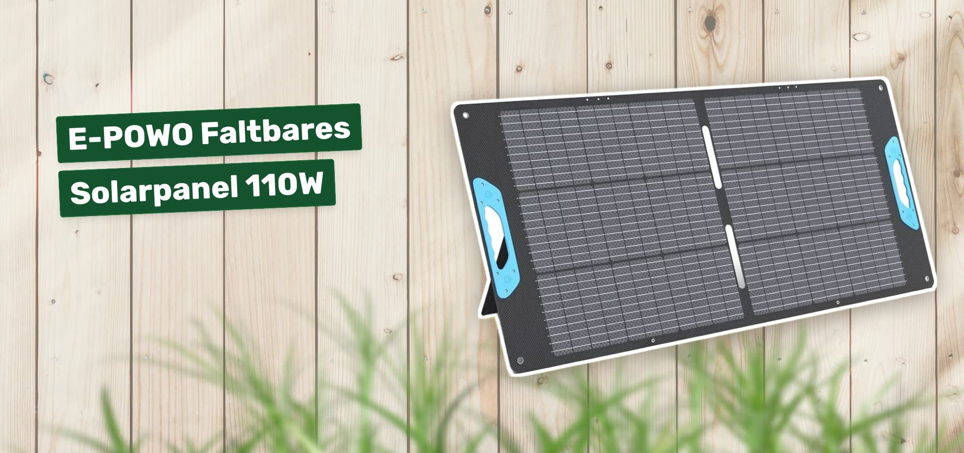E-POWO Faltbares Solarpanel 110W