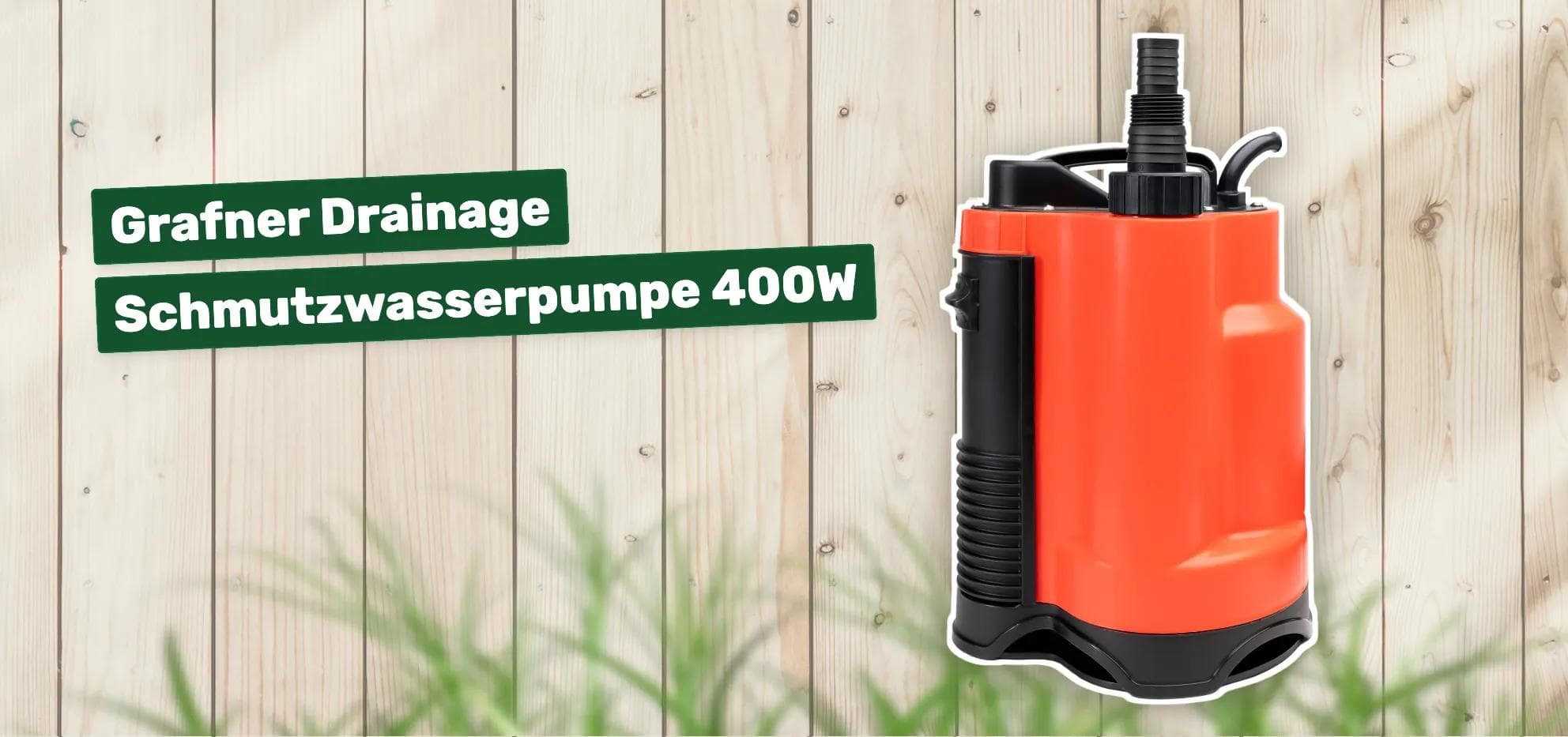Grafner Drainage Schmutzwasserpumpe 400W