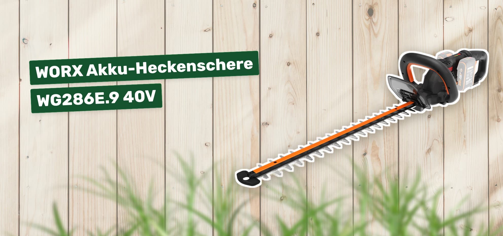 WORX Akku-Heckenschere WG286E.9 40V