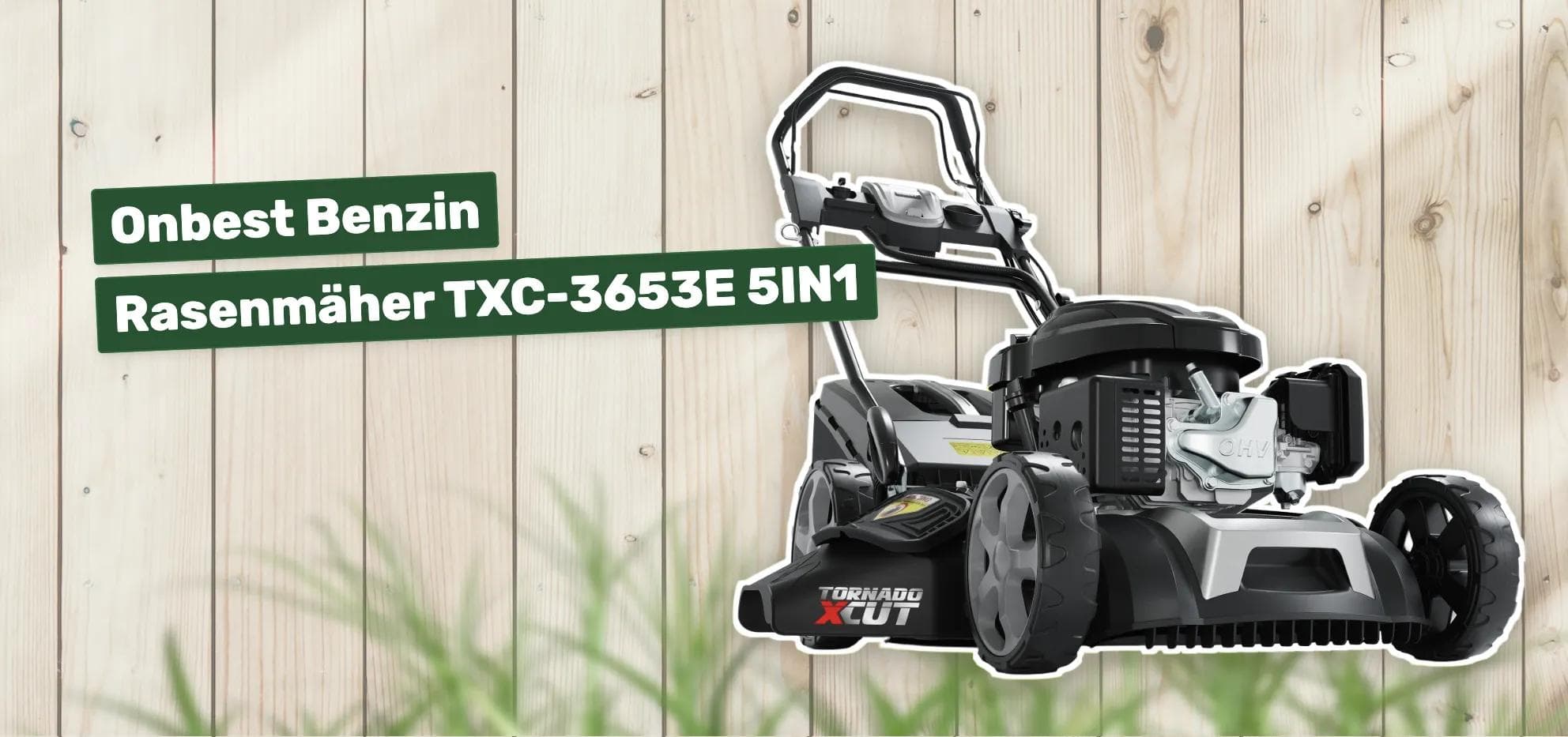 Onbest Benzin Rasenmäher TXC-3653E 5IN1