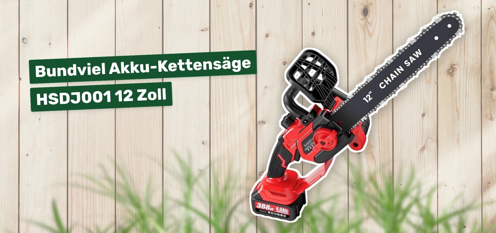 Bundviel Akku-Kettensäge HSDJ001 12 Zoll