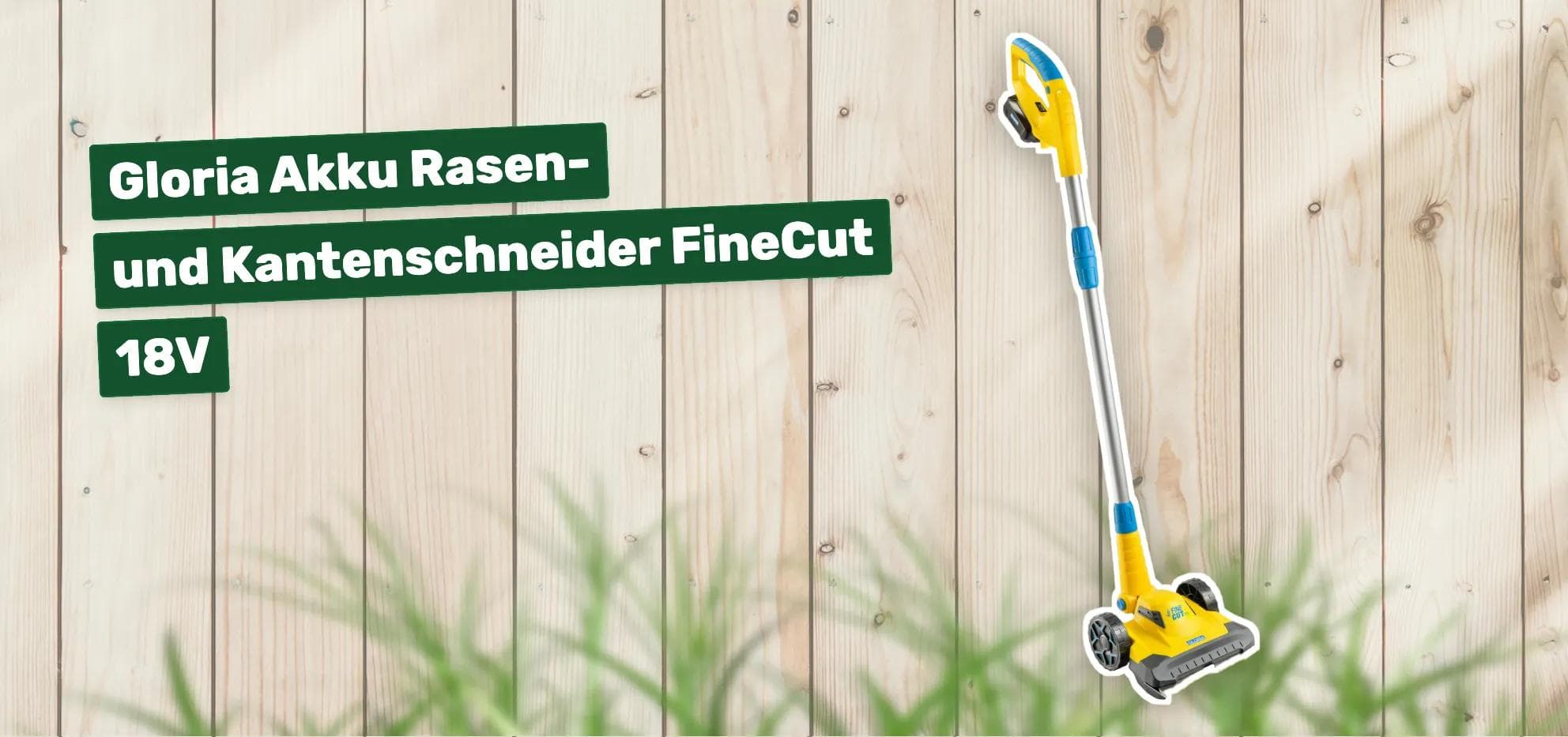 Gloria Akku Rasen- und Kantenschneider FineCut 18V