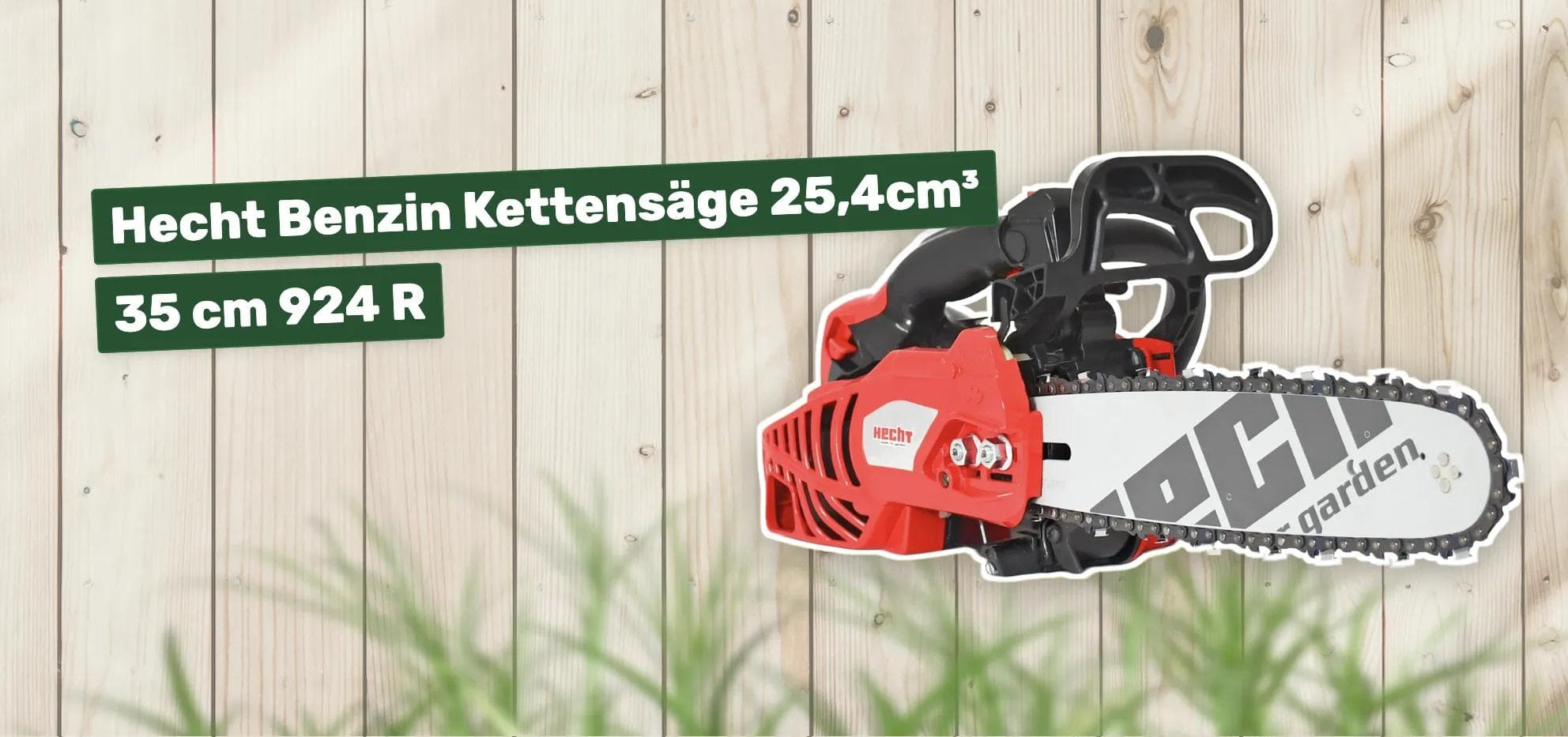 Hecht Benzin Kettensäge 25,4cm³ 35 cm 924 R